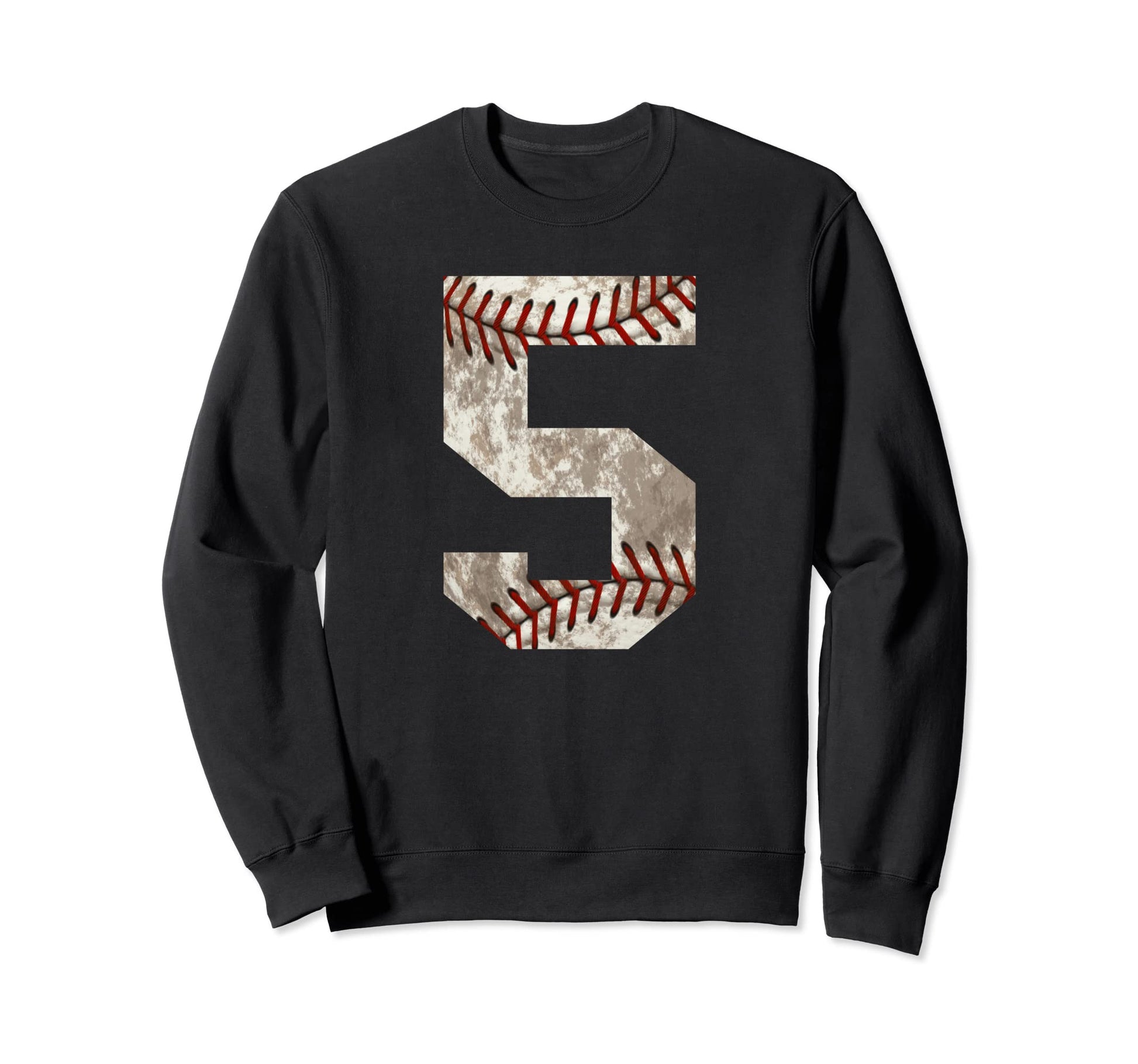 Baseball Jersey Number 5 Sweatshirt - Custom Art Print for Adults - T-Shirt, Sweatshirt, Hoodie
