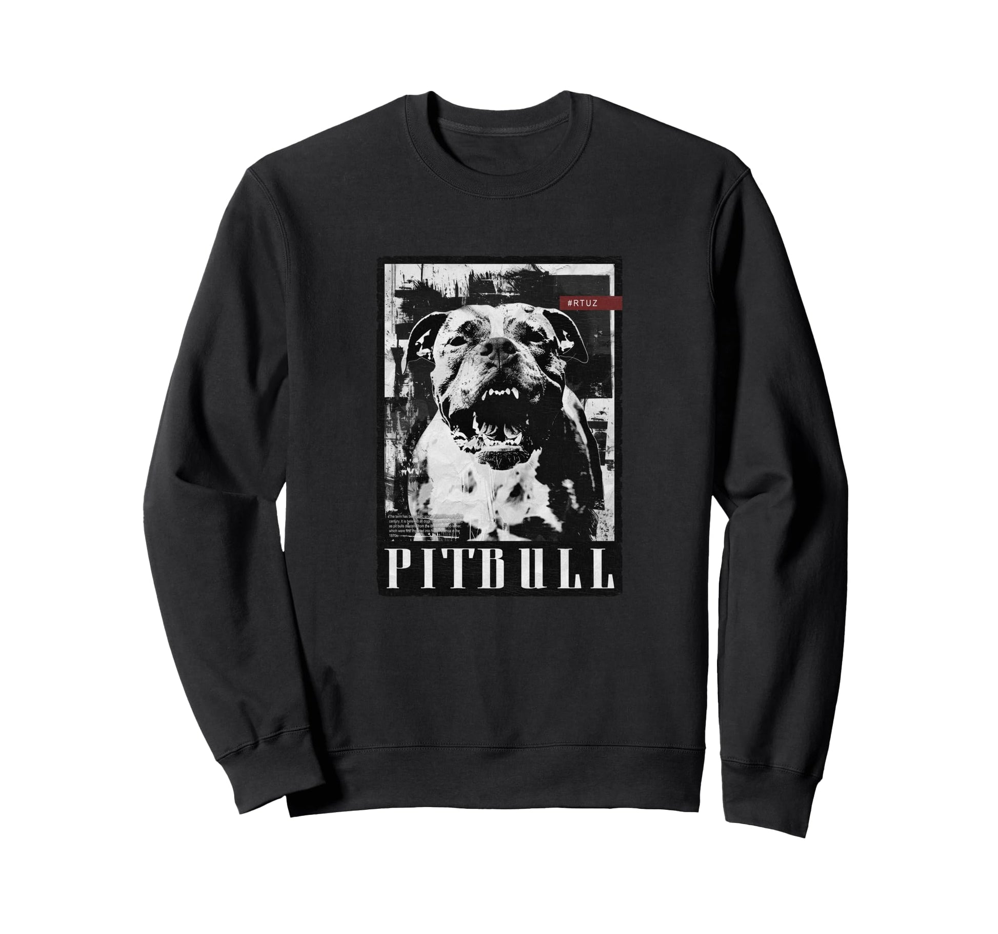 Y2K Streetwear Dog Pit Bull Sweatshirt - Custom Art Print Unisex - T-Shirt, Sweatshirt, Hoodie