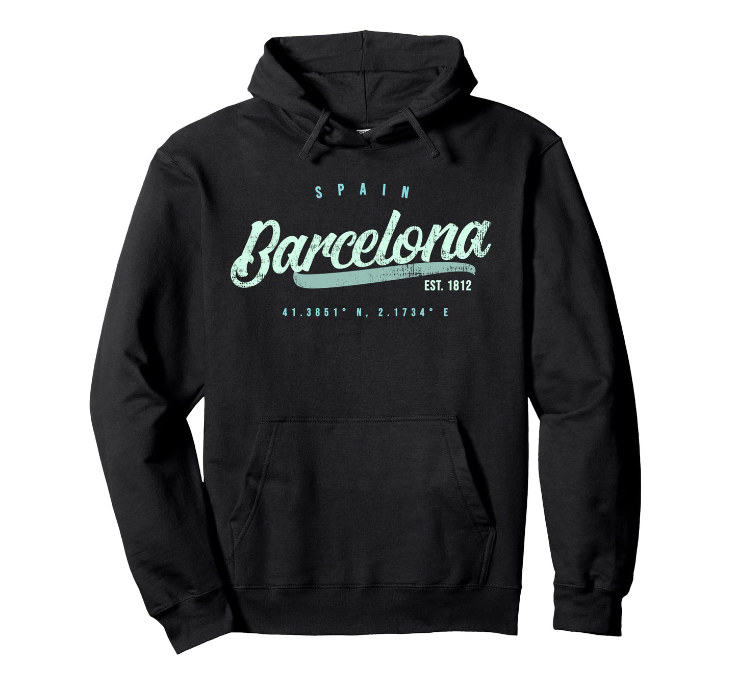 Barcelona Spain Travel Hoodie - Unique Graphic Men Women - T-Shirt, Sweatshirt, Hoodie