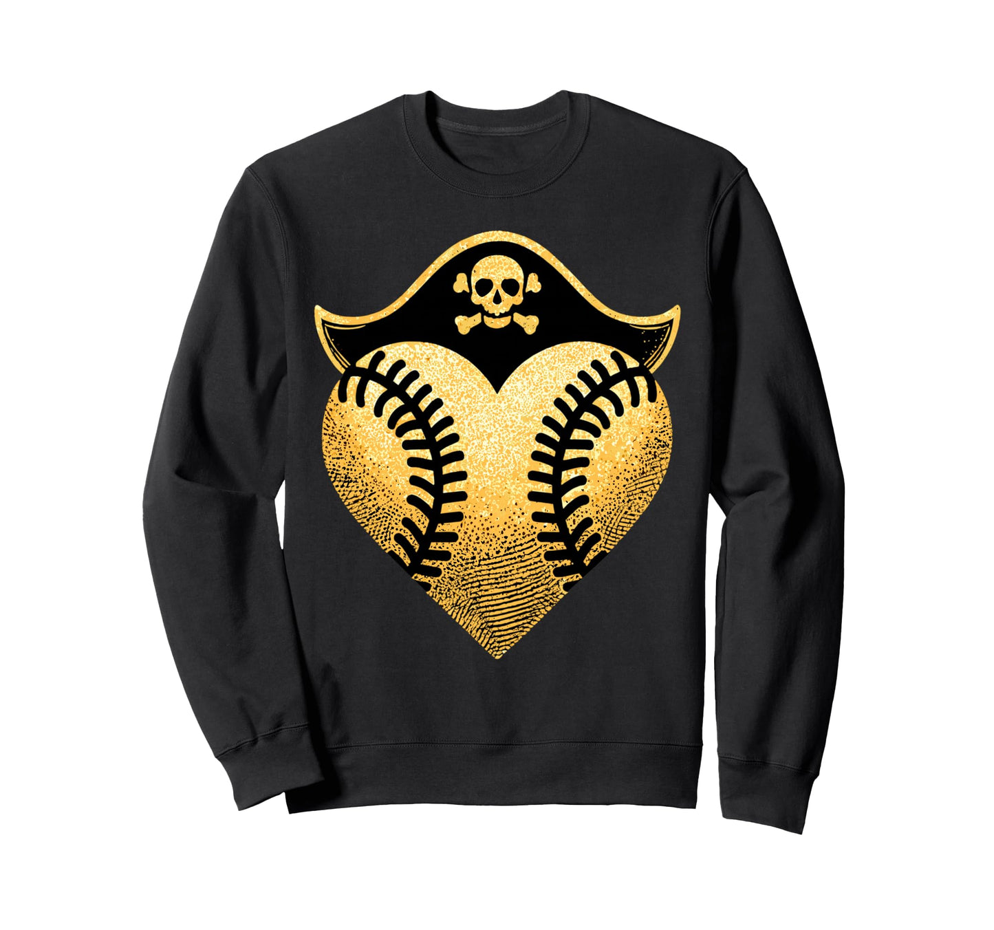 Baseball Pirate Baseball Player Sweatshirt - Novelty Apparel for Adults - T-Shirt, Sweatshirt, Hoodie