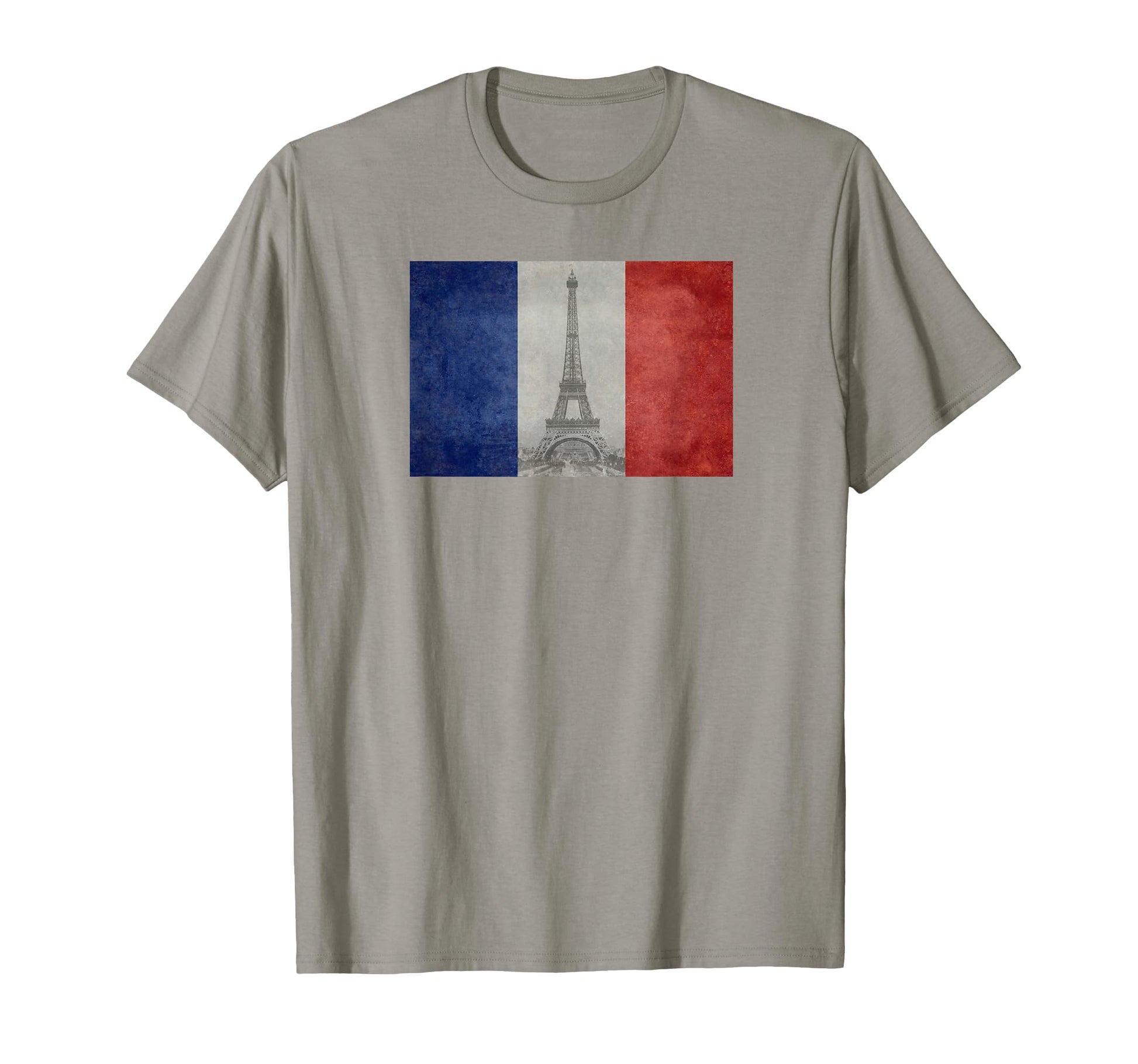 French Flag Postcard Eiffel Tower T-Shirt - Streetwear Style Men Women - T-Shirt, Sweatshirt, Hoodie