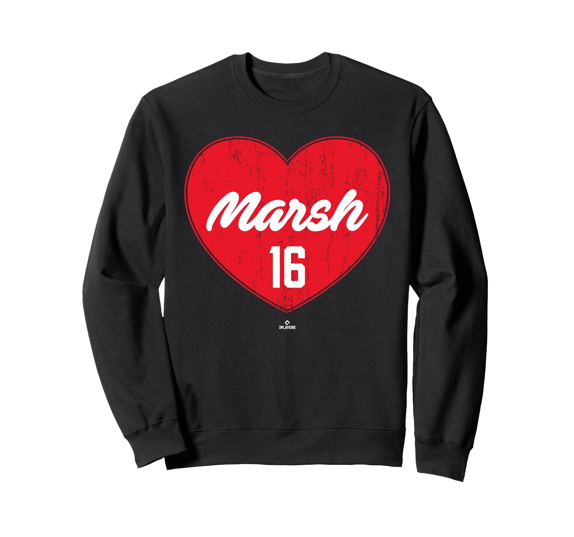 Distressed Heart Brandon Marsh Sweatshirt - Trendy Graphic Men Women - T-Shirt, Sweatshirt, Hoodie