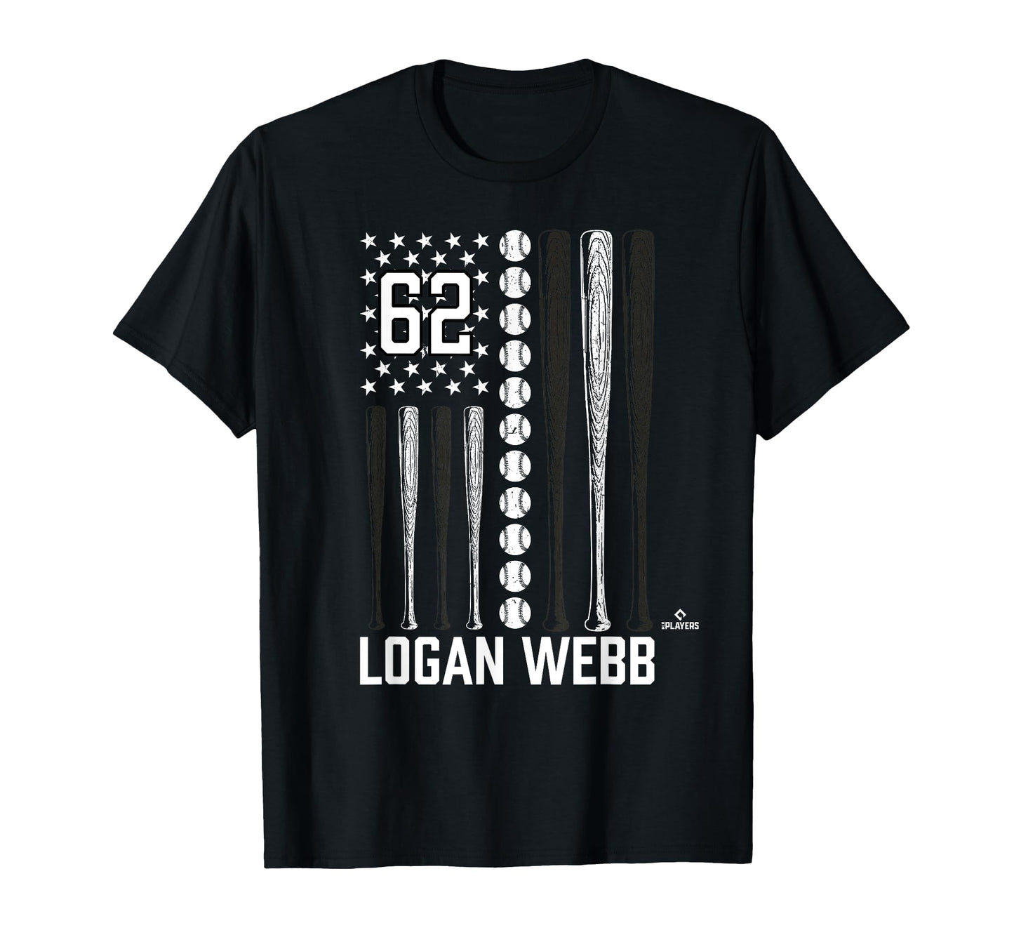 Baseball American Flag Logan Webb San T-Shirt - Trendy Graphic Unisex - T-Shirt, Sweatshirt, Hoodie