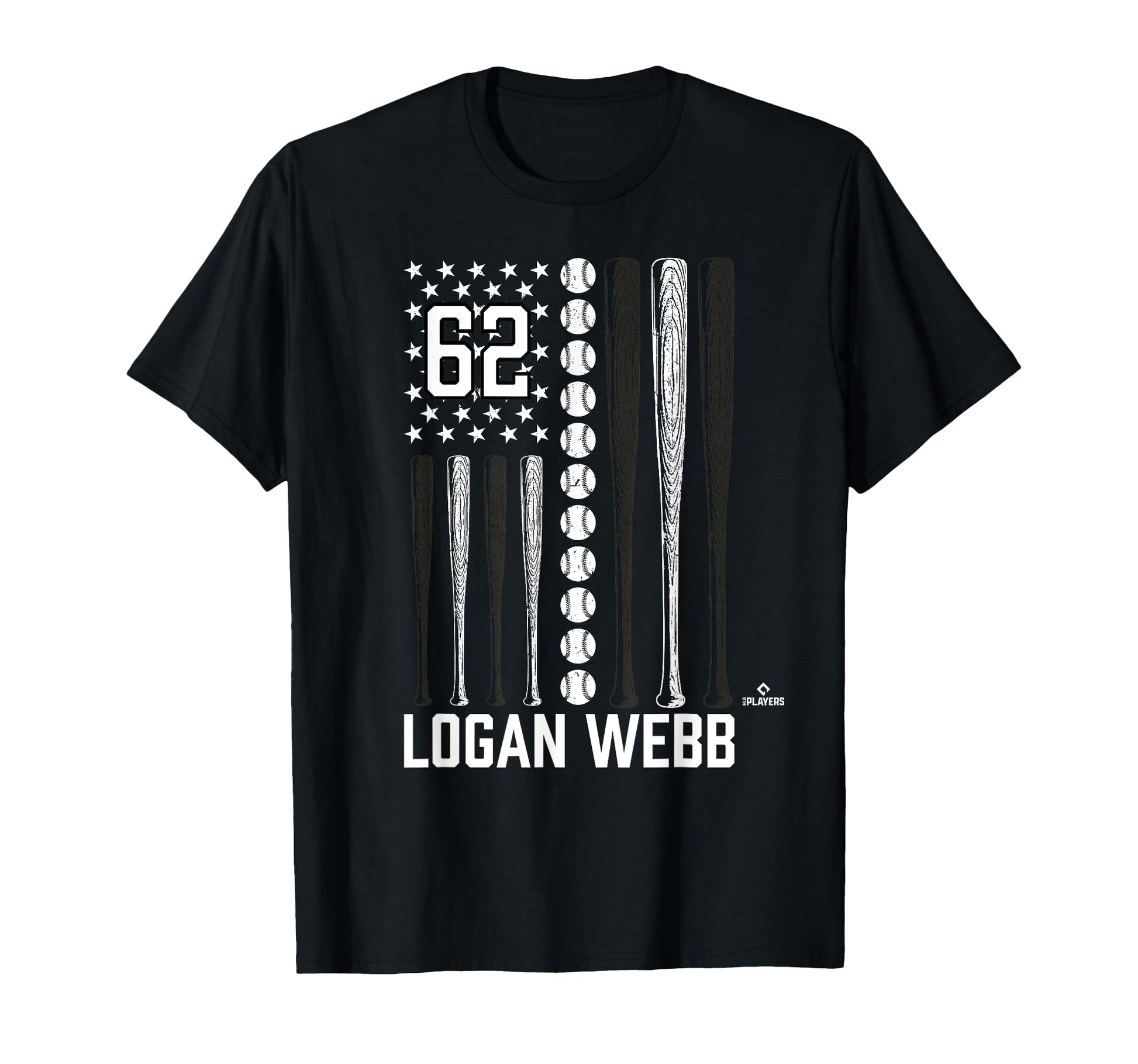Baseball American Flag Logan Webb San T-Shirt - Trendy Graphic Unisex - T-Shirt, Sweatshirt, Hoodie