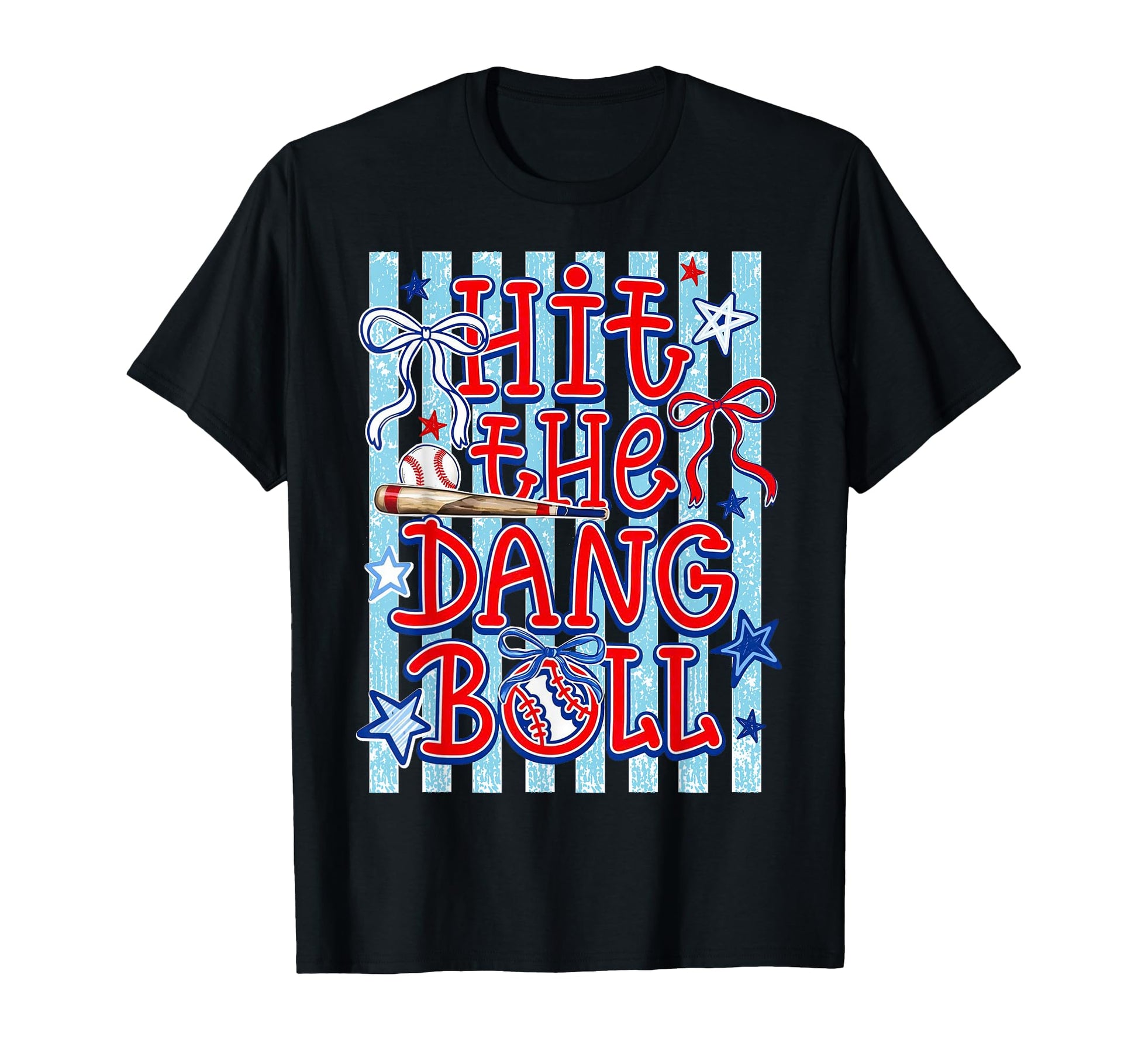 Coquette Bow Game Day Baseball Hit T-Shirt - Trendy Graphic for Adults - T-Shirt, Sweatshirt, Hoodie