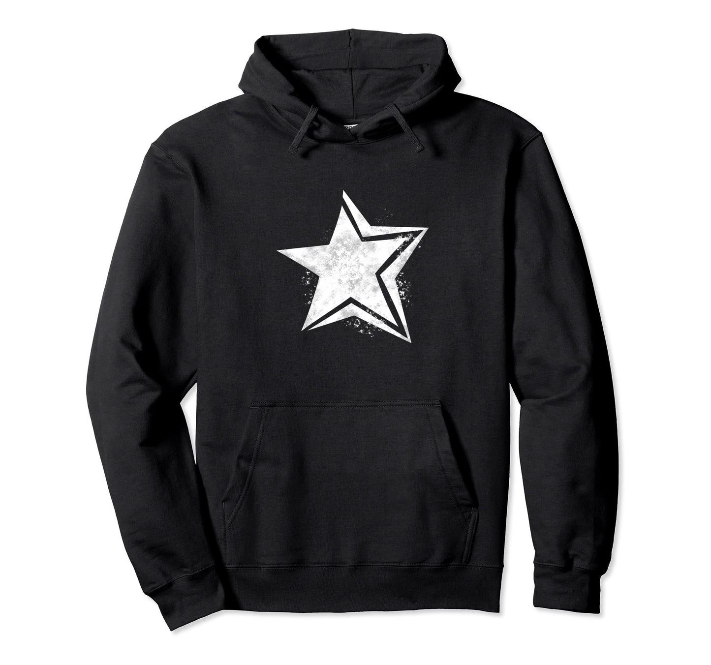 Cyber Y2K Grunge Star Aesthetic White Hoodie - Aesthetic Graphic Unisex - T-Shirt, Sweatshirt, Hoodie