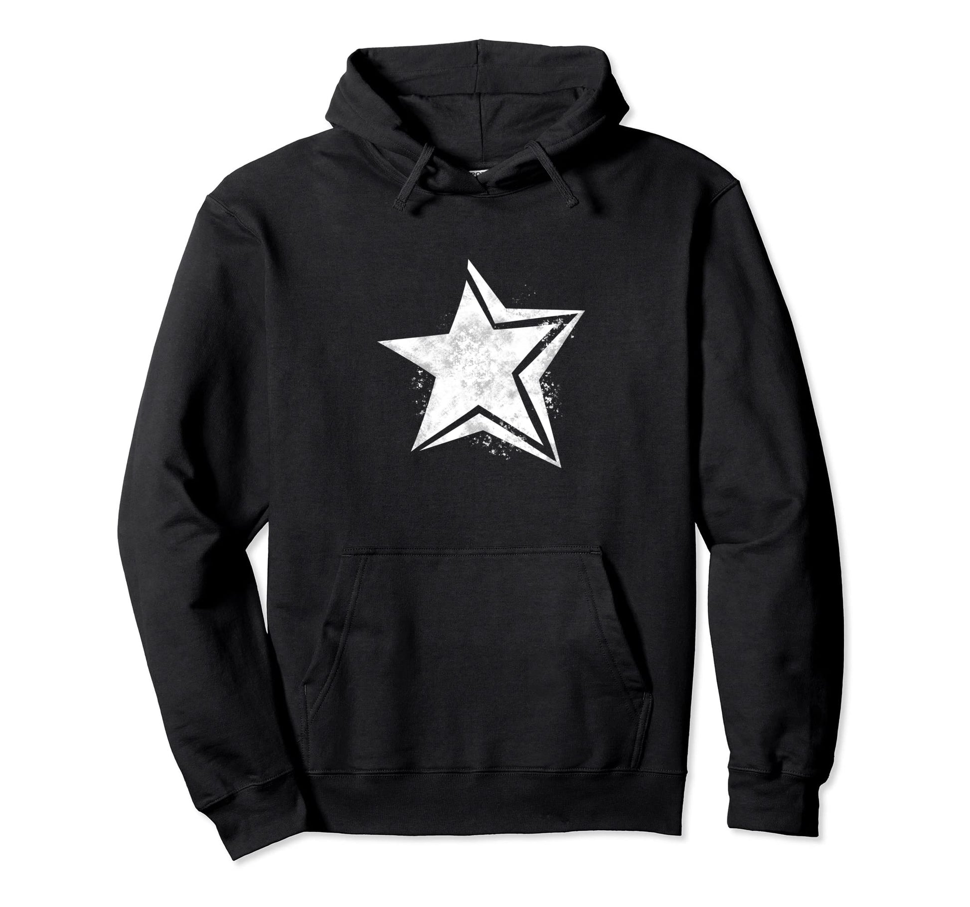 Cyber Y2K Grunge Star Aesthetic White Hoodie - Aesthetic Graphic Unisex - T-Shirt, Sweatshirt, Hoodie