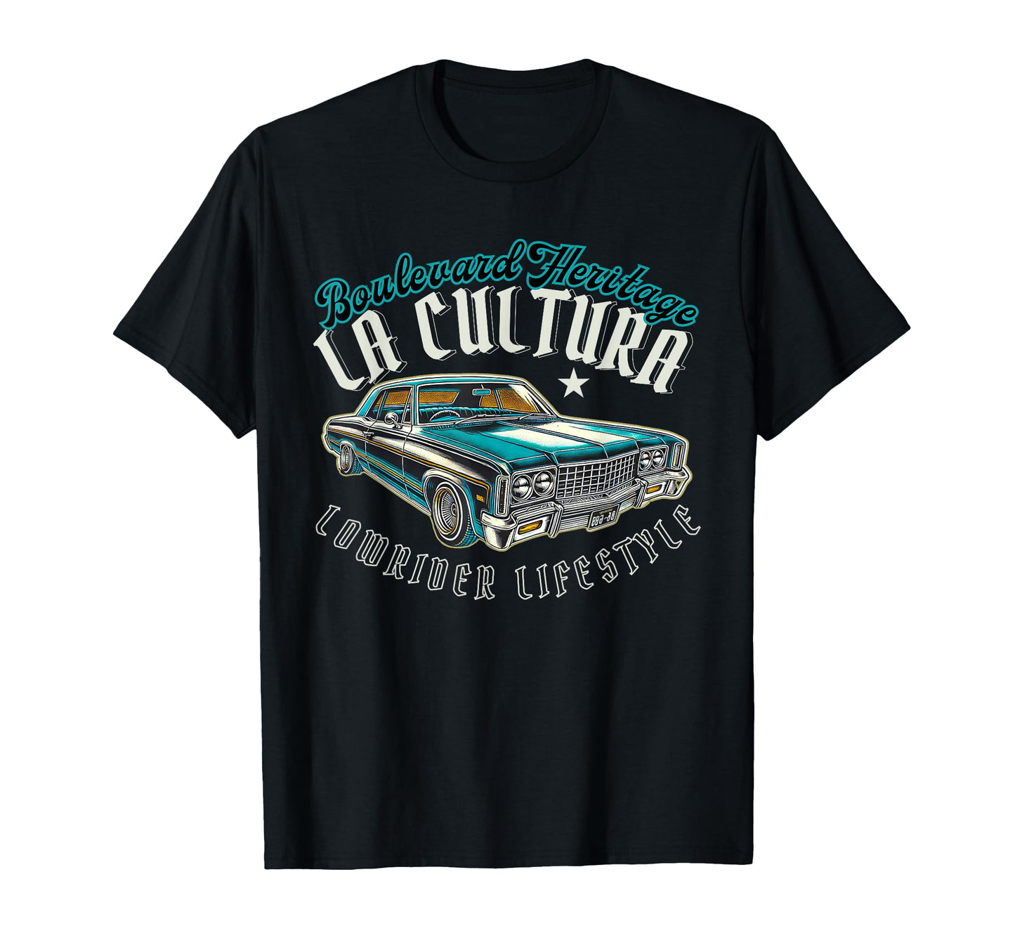 Chicano Mexican Cholo Lowrider La T-Shirt - Fun Novelty Design for Adults - T-Shirt, Sweatshirt, Hoodie