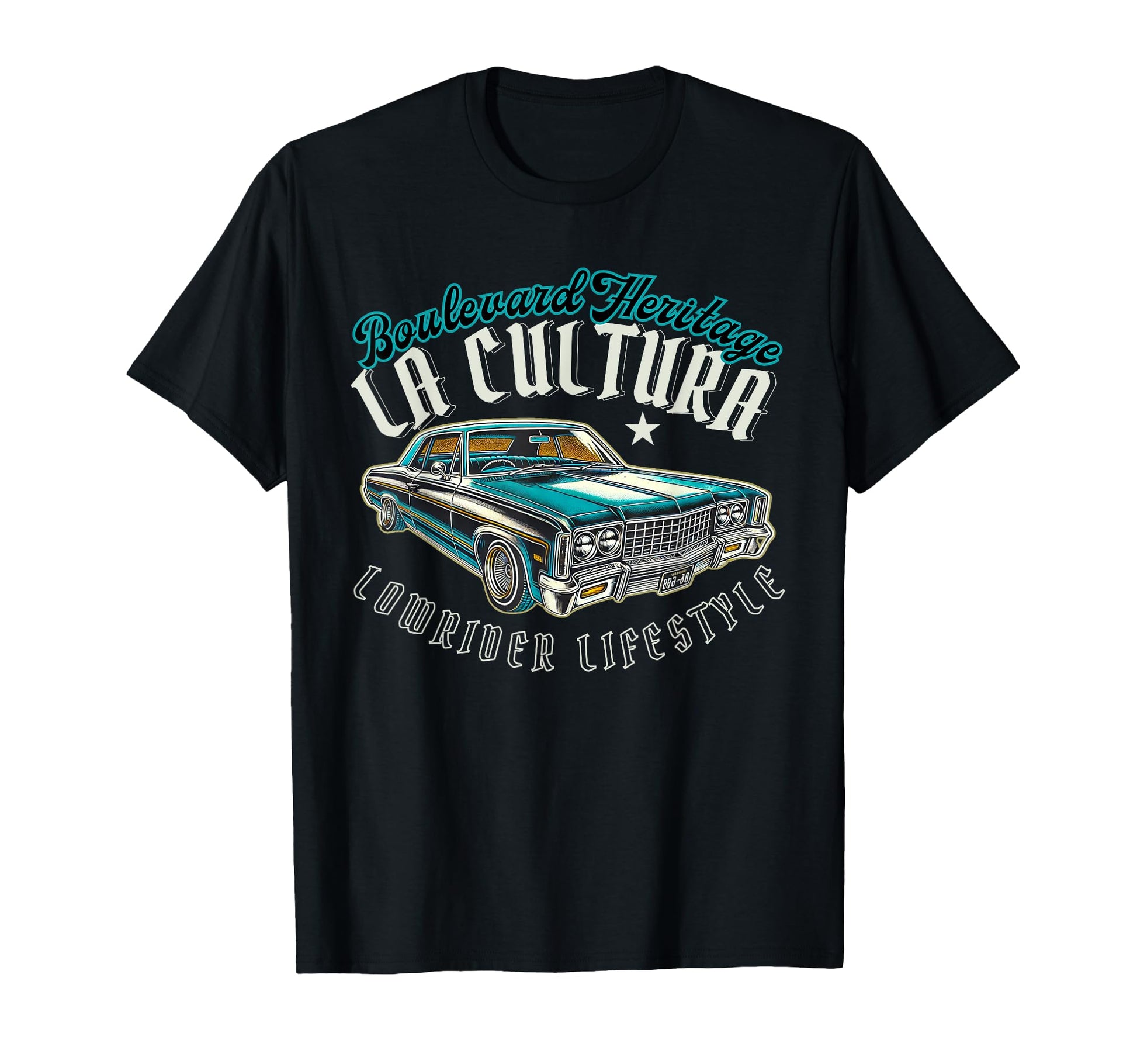 Chicano Mexican Cholo Lowrider La T-Shirt - Fun Novelty Design for Adults - T-Shirt, Sweatshirt, Hoodie