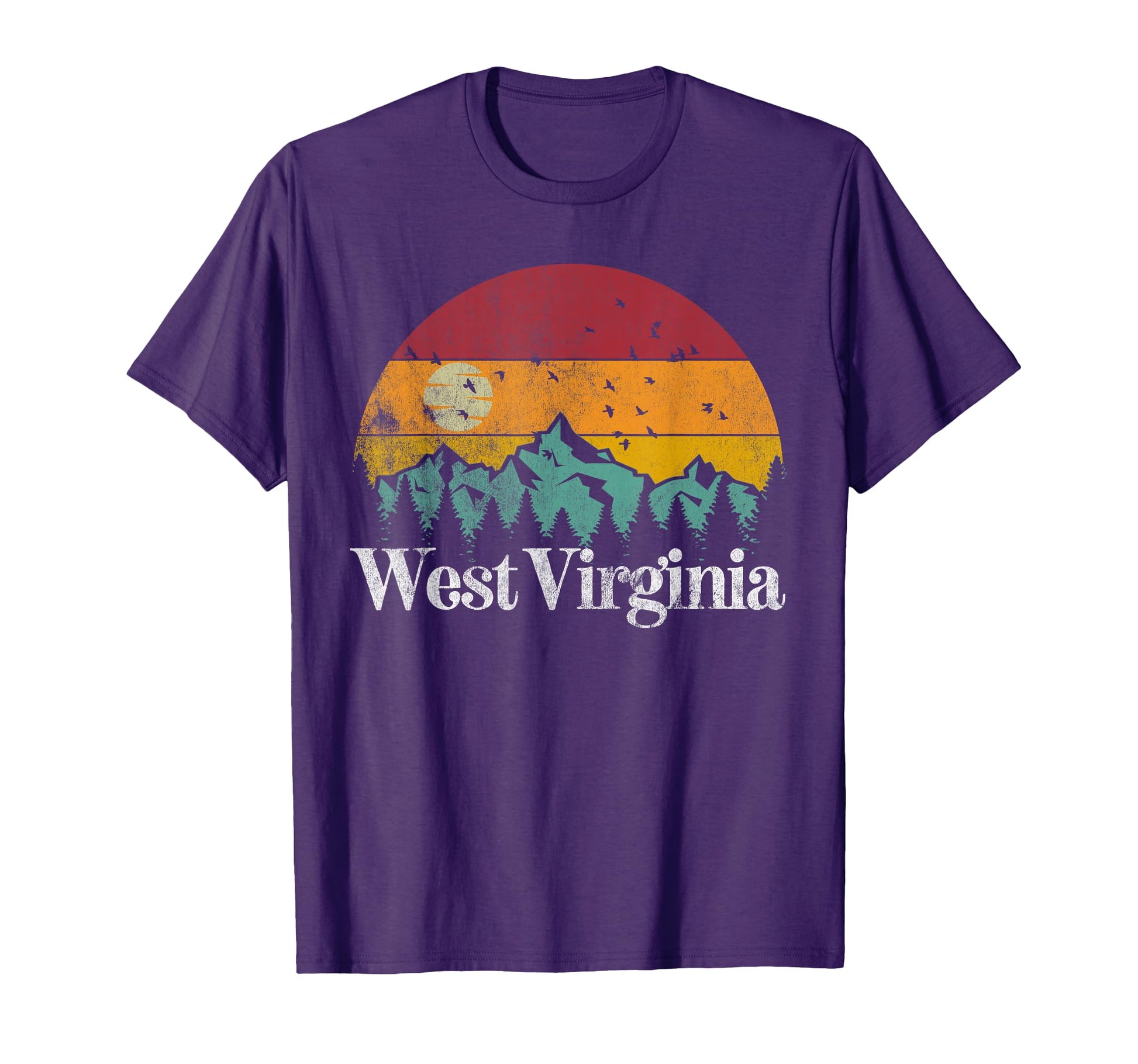 West Virginia 70S 80S Mountain Ski T-Shirt - Streetwear Style for Adults - T-Shirt, Sweatshirt, Hoodie