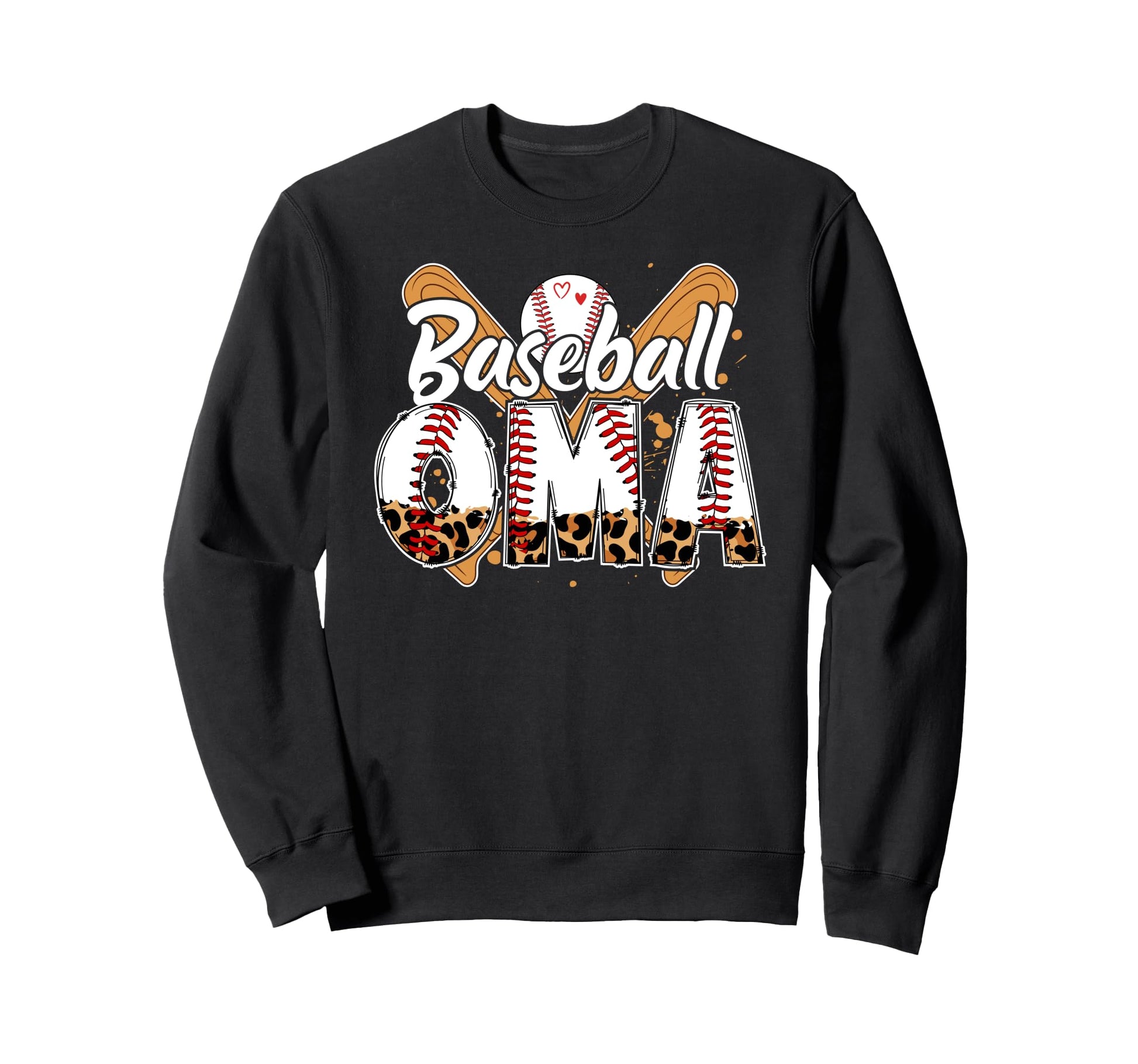 Baseball Oma Leopard Oma Baseball Sweatshirt - Custom Art Print Men Women - T-Shirt, Sweatshirt, Hoodie