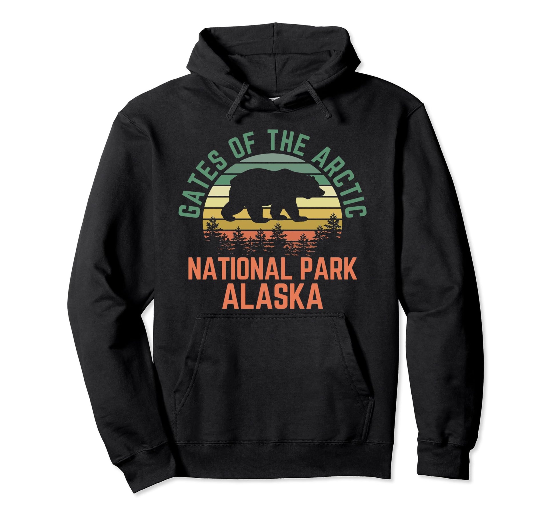 Gates Arctic National Park Alaska Moose Hoodie - Trendy Graphic Unisex - T-Shirt, Sweatshirt, Hoodie