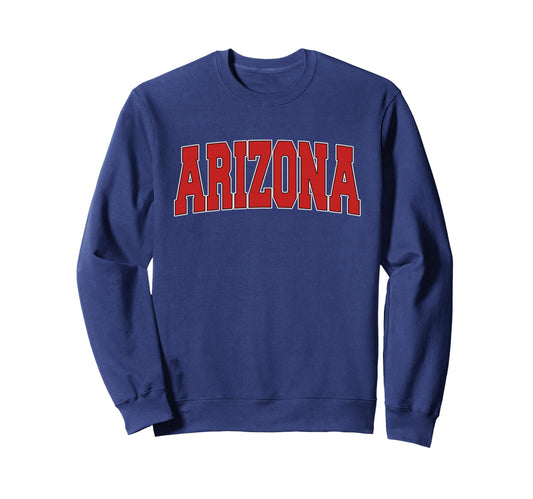 Arizona Usa State Az Varsity Sports Sweatshirt - Novelty Apparel Unisex - T-Shirt, Sweatshirt, Hoodie
