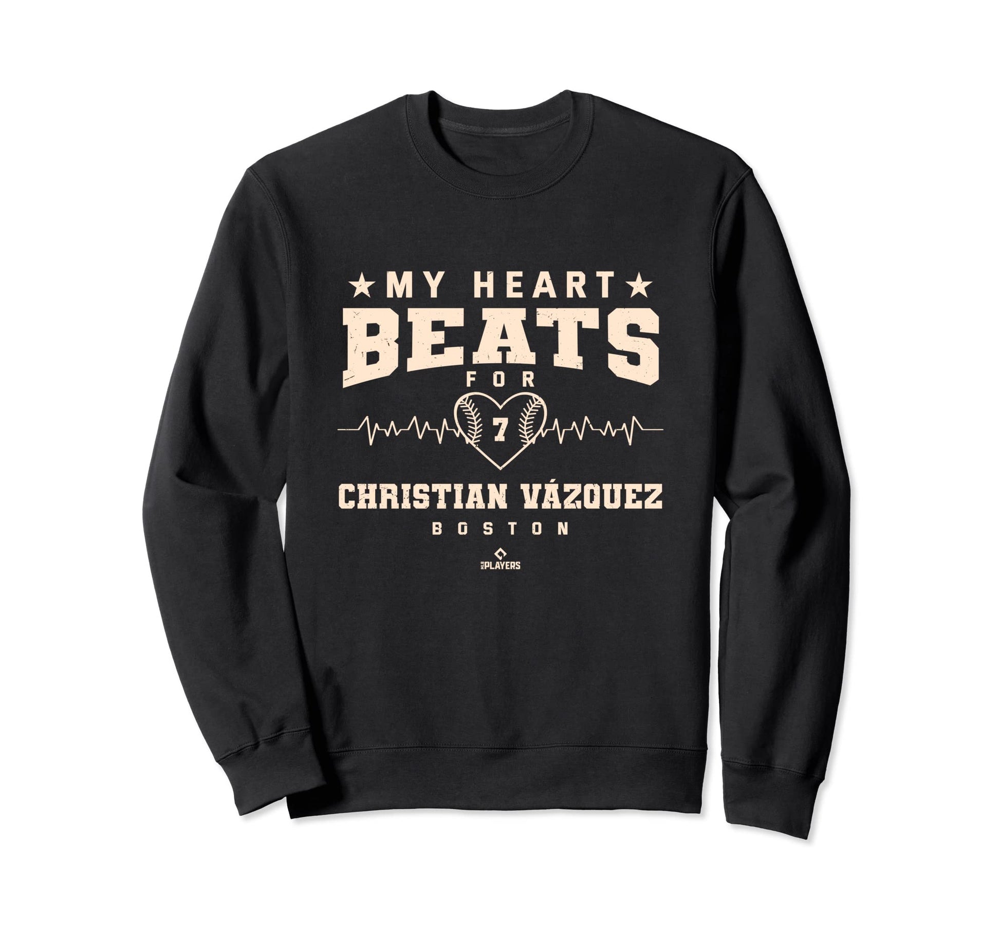 My Heart Beats Christian Vazquez Sweatshirt - Graphic Print for Adults - T-Shirt, Sweatshirt, Hoodie