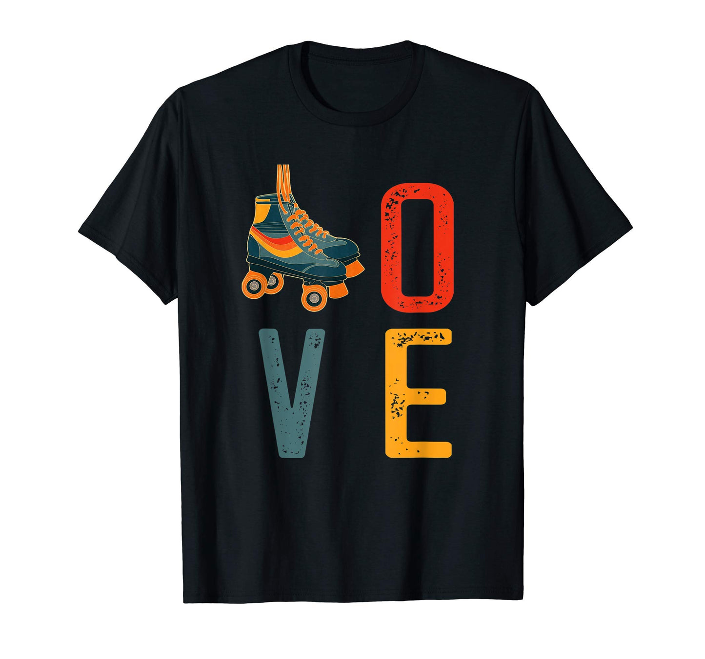 70S Skate Love Roller Skating Gift T-Shirt - Casual Everyday Wear Men Women - T-Shirt, Sweatshirt, Hoodie