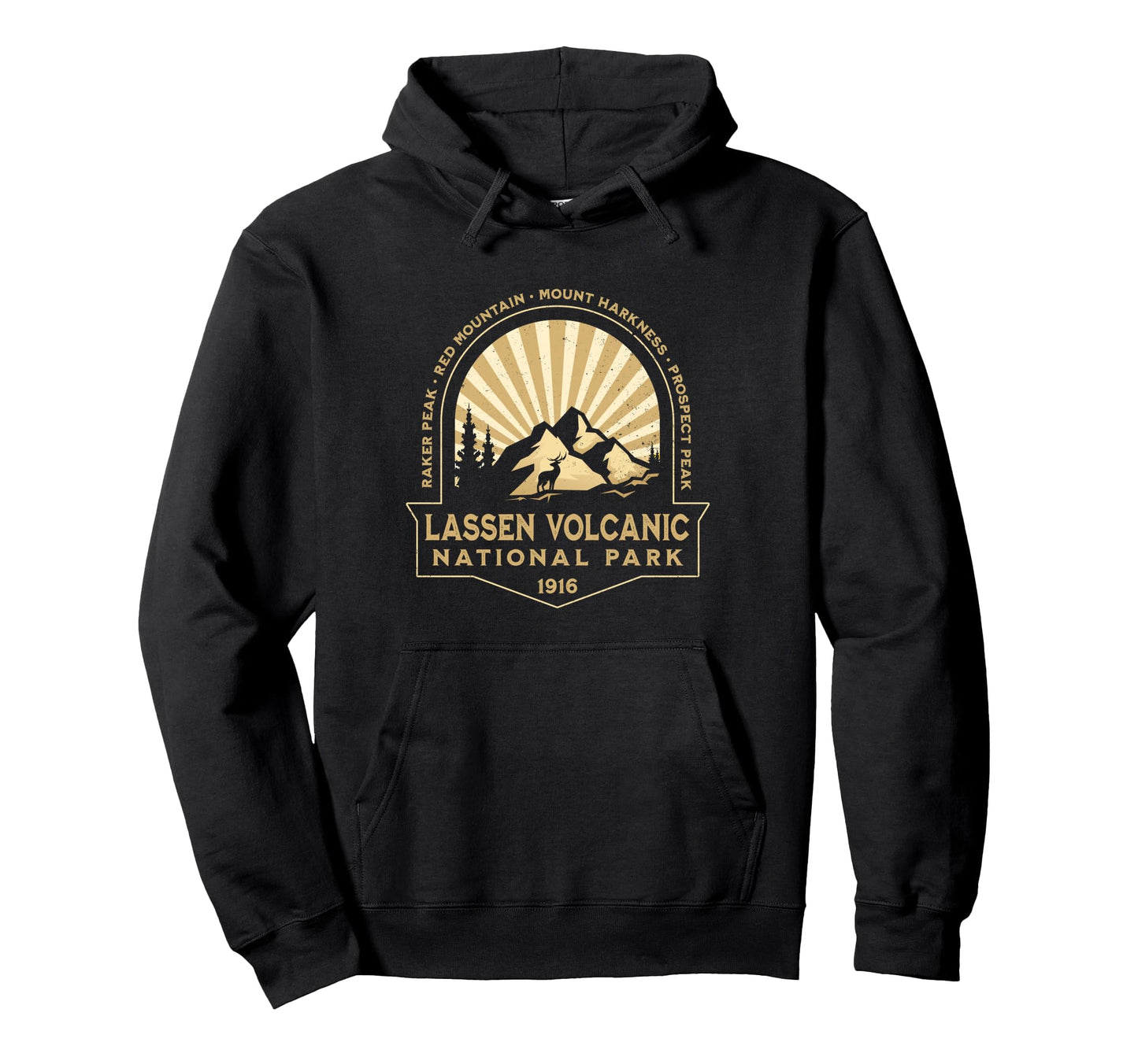 Lassen Volcanic National Park Hoodie - Trendy Graphic for Adults - T-Shirt, Sweatshirt, Hoodie