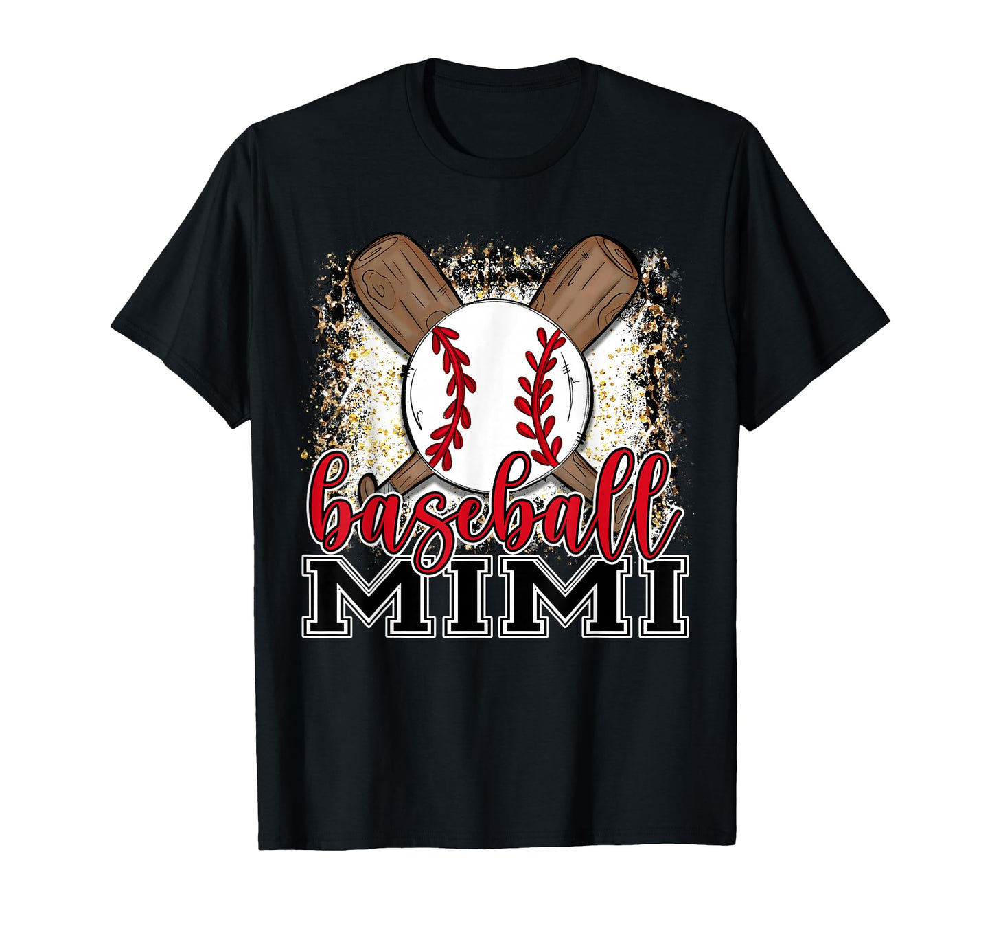 Baseball Mimi Leopard Baseball Lovers T-Shirt - Graphic Print Men Women - T-Shirt, Sweatshirt, Hoodie