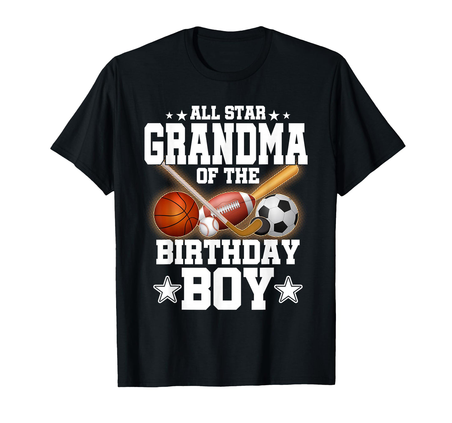 All Star Grandma Birthday Basketball T-Shirt - Minimalist Print Men Women - T-Shirt, Sweatshirt, Hoodie