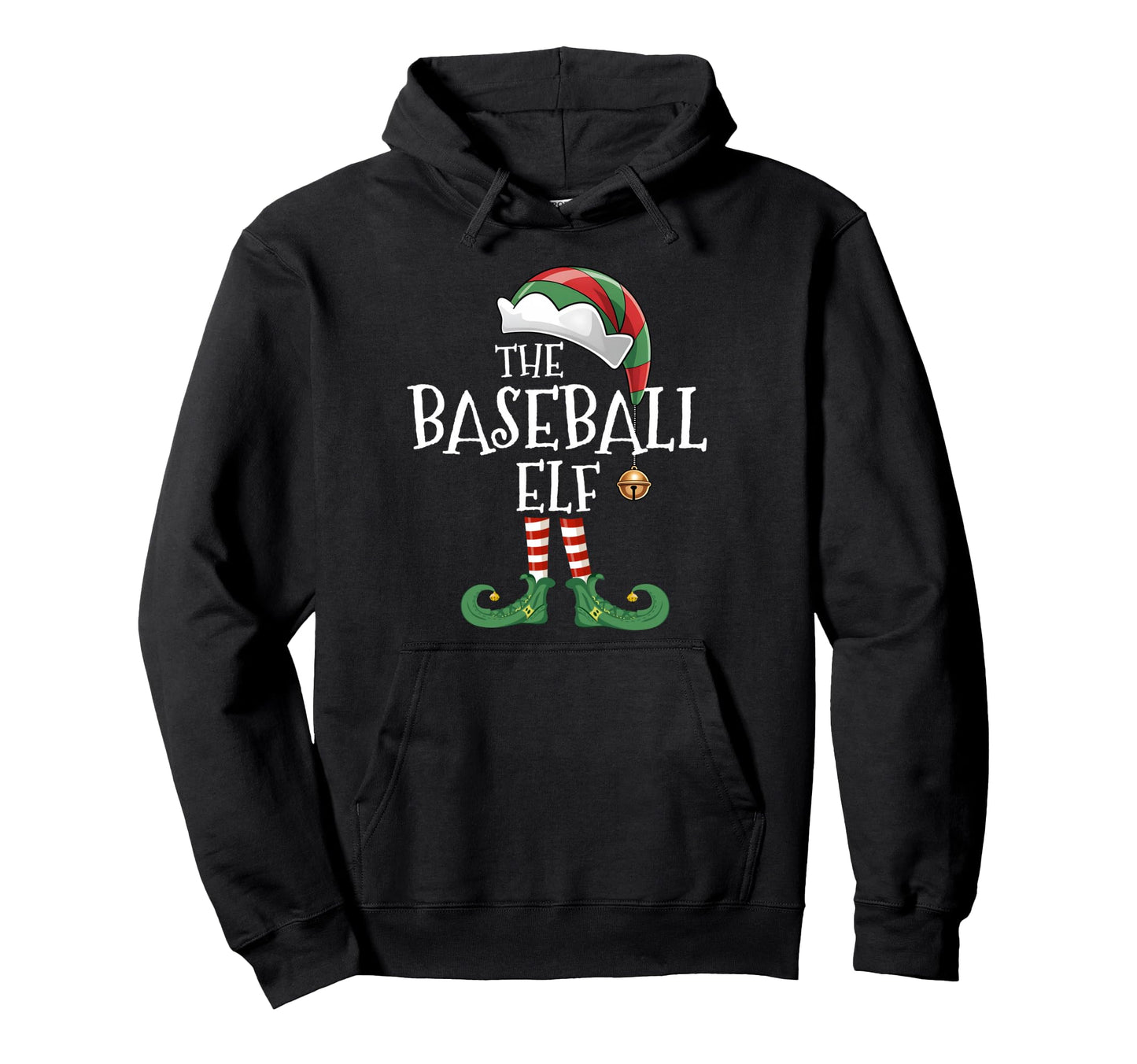 Baseball Elf Matching Family Group Hoodie - Minimalist Print for Adults - T-Shirt, Sweatshirt, Hoodie