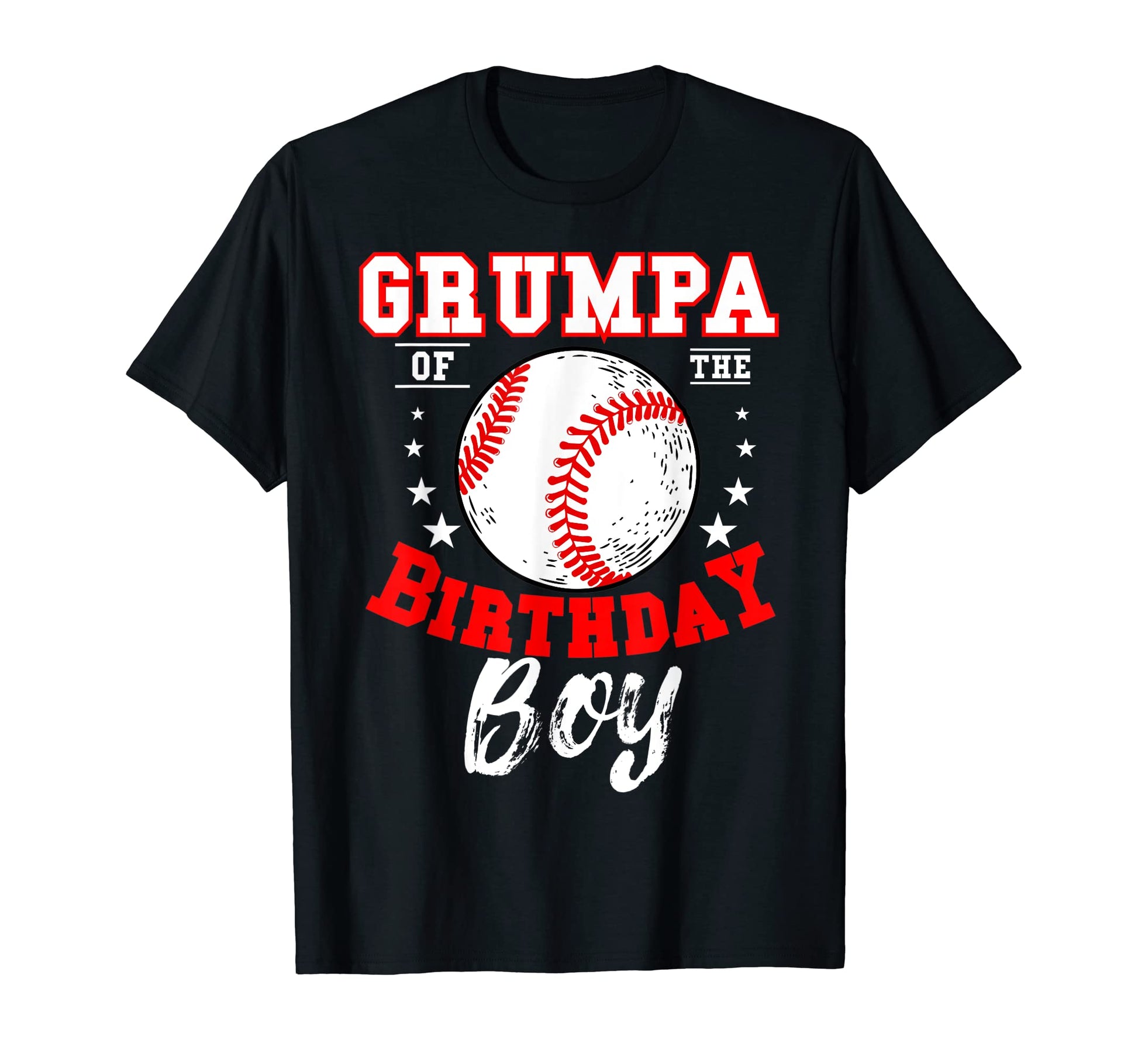 Grumpa Birthday Baseball Theme Bday T-Shirt - Graphic Print for Adults - T-Shirt, Sweatshirt, Hoodie