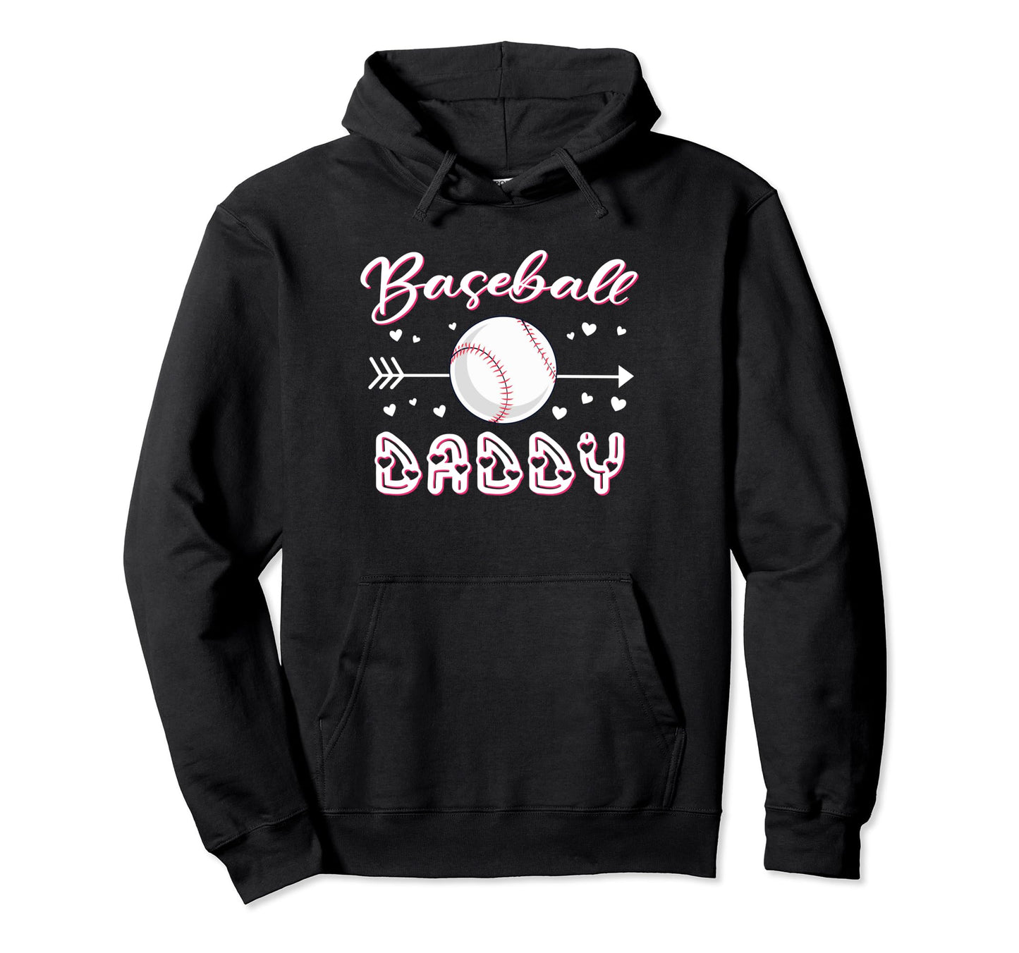 Baseball Daddy Baseball Sport Lover Hoodie - Custom Art Print Unisex - T-Shirt, Sweatshirt, Hoodie