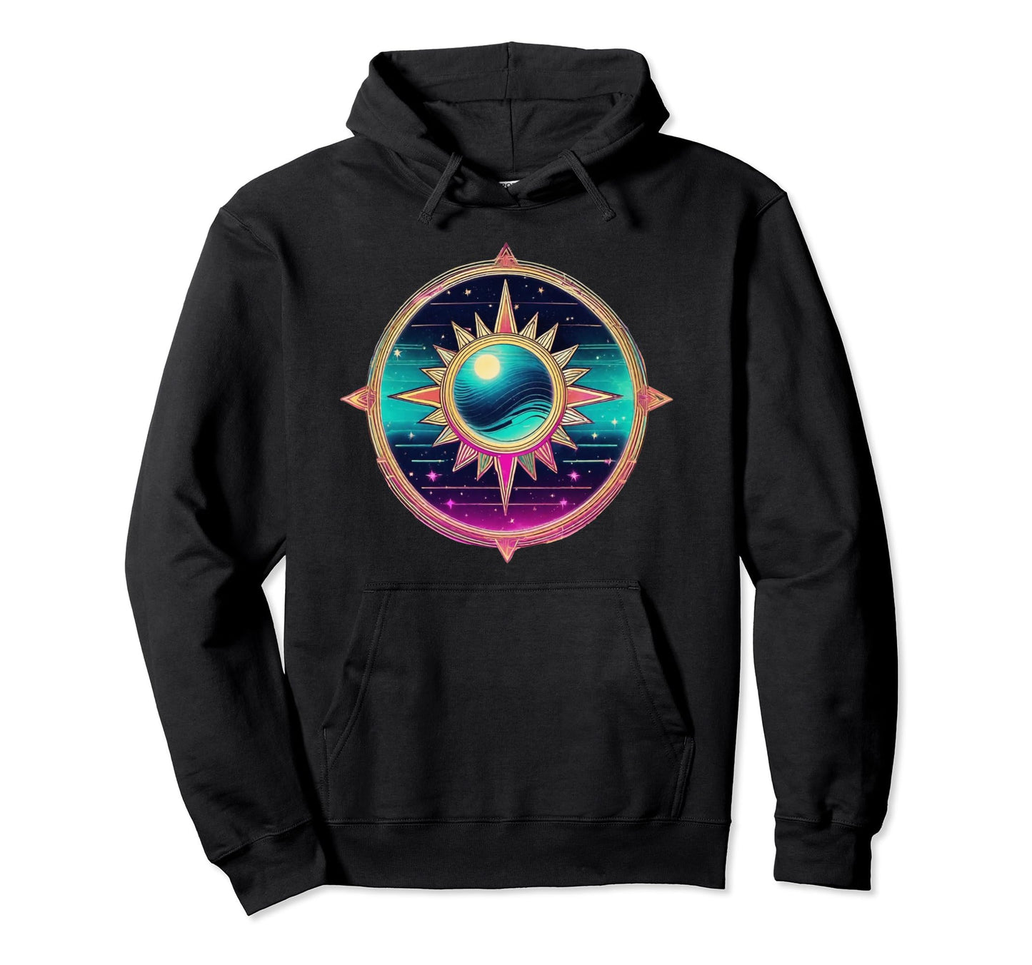 Synthwave Vaporwave Decor Anime Hoodie - Casual Everyday Wear for Adults - T-Shirt, Sweatshirt, Hoodie