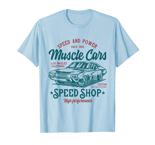 American Muscle Cars Car Enthusiasts T-Shirt - Aesthetic Graphic for Adults - T-Shirt, Sweatshirt, Hoodie