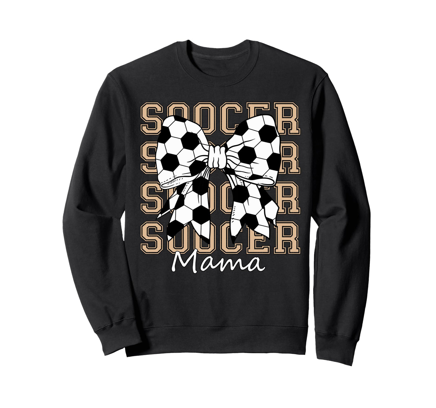 Soocer Mama Coquette Bow Game Day Sweatshirt - Aesthetic Graphic Unisex - T-Shirt, Sweatshirt, Hoodie