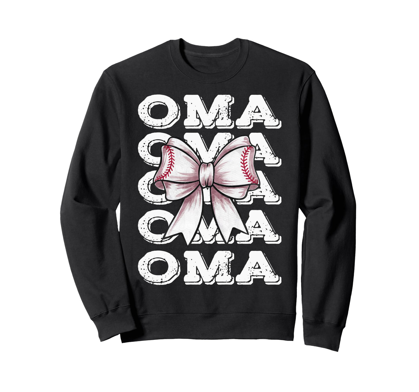 Coquette Baseball Oma Matching Sweatshirt - Fun Novelty Design for Adults - T-Shirt, Sweatshirt, Hoodie
