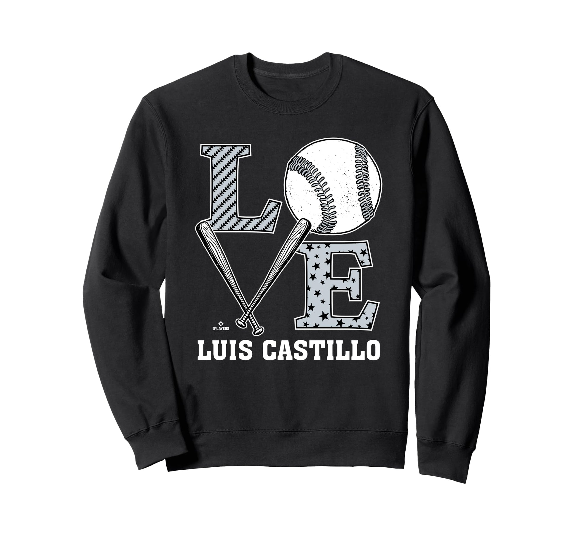 Distressed Baseball Love Luis Sweatshirt - Minimalist Print Men Women - T-Shirt, Sweatshirt, Hoodie