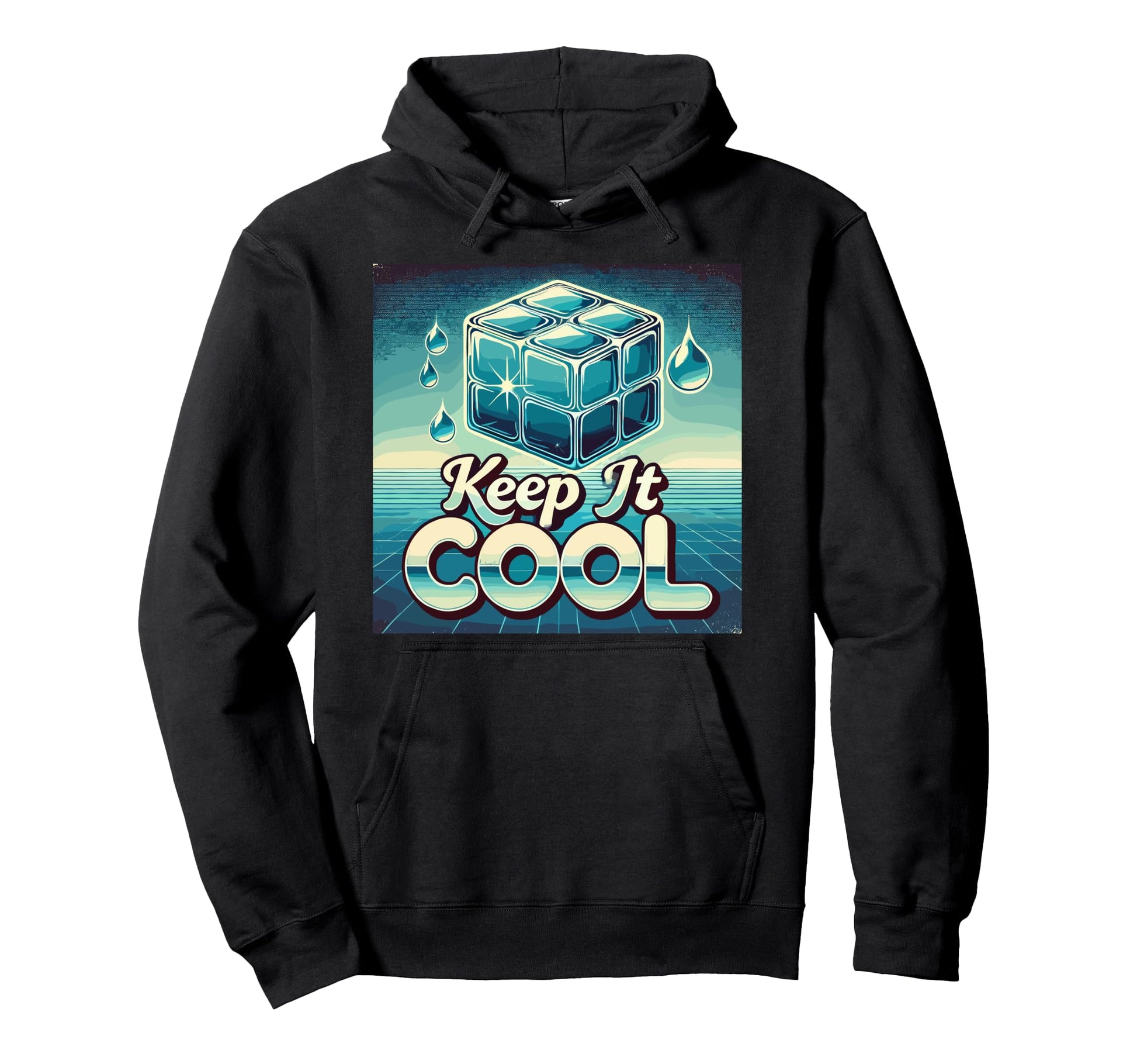 Keep It Synthwave Pun 80S Vaporwave Hoodie - Novelty Apparel Unisex - T-Shirt, Sweatshirt, Hoodie
