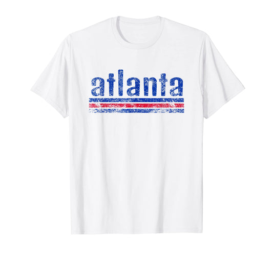 Atlanta Georgia Weathered Throwback T-Shirt - Unique Graphic Unisex - T-Shirt, Sweatshirt, Hoodie