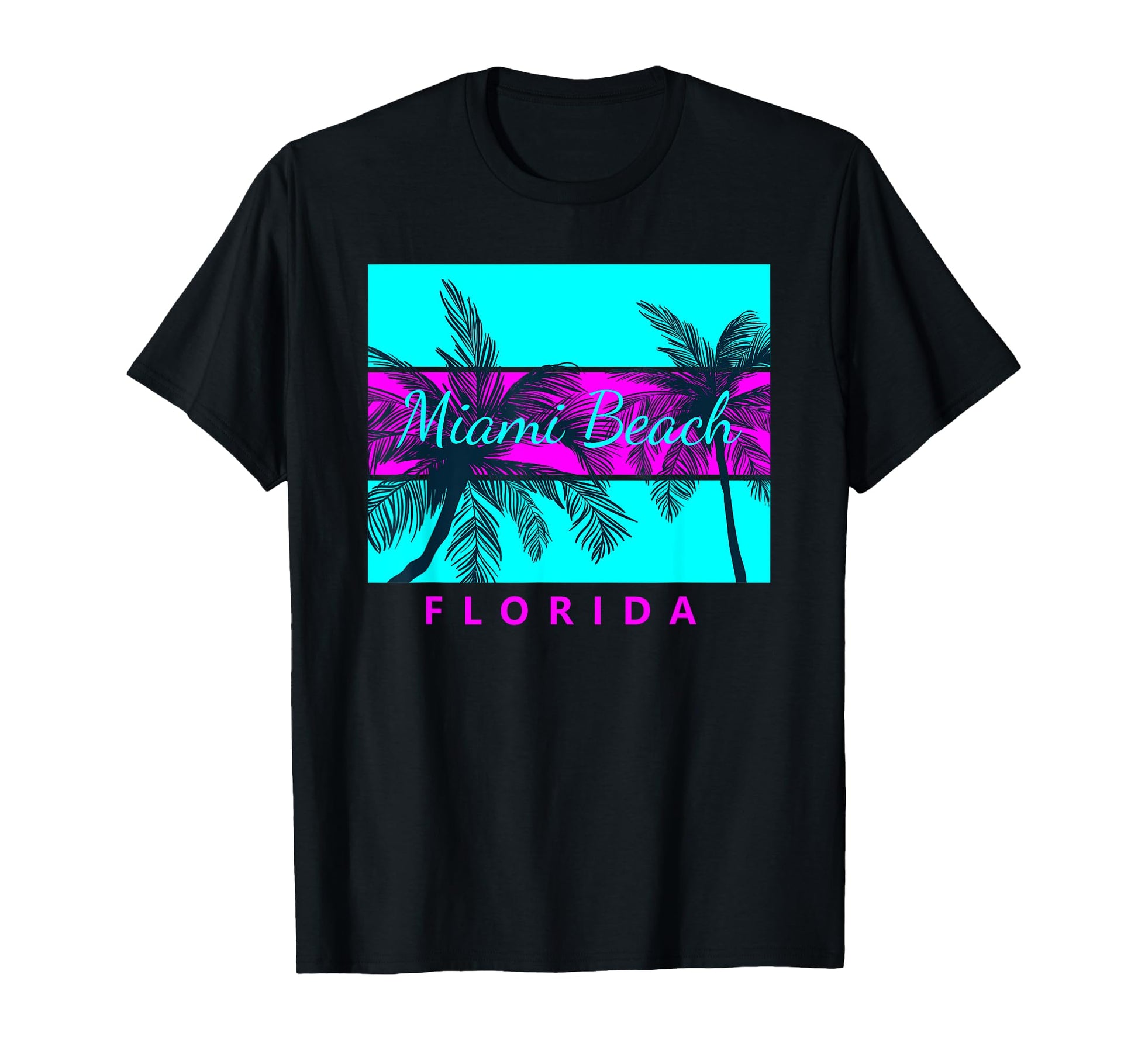 Miami Beach Florida Vaperwave T-Shirt - Casual Everyday Wear Unisex - T-Shirt, Sweatshirt, Hoodie