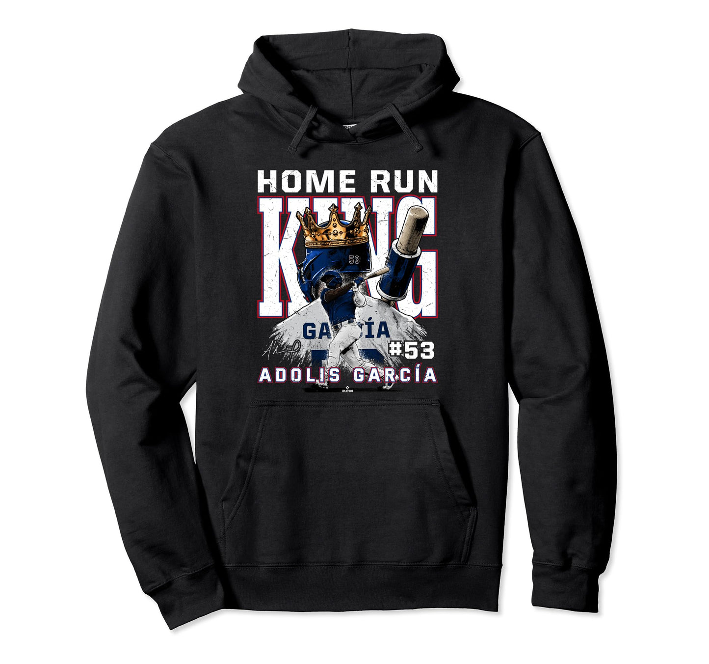 Home Run King Adolis Garcia Texas Hoodie - Aesthetic Graphic Men Women - T-Shirt, Sweatshirt, Hoodie