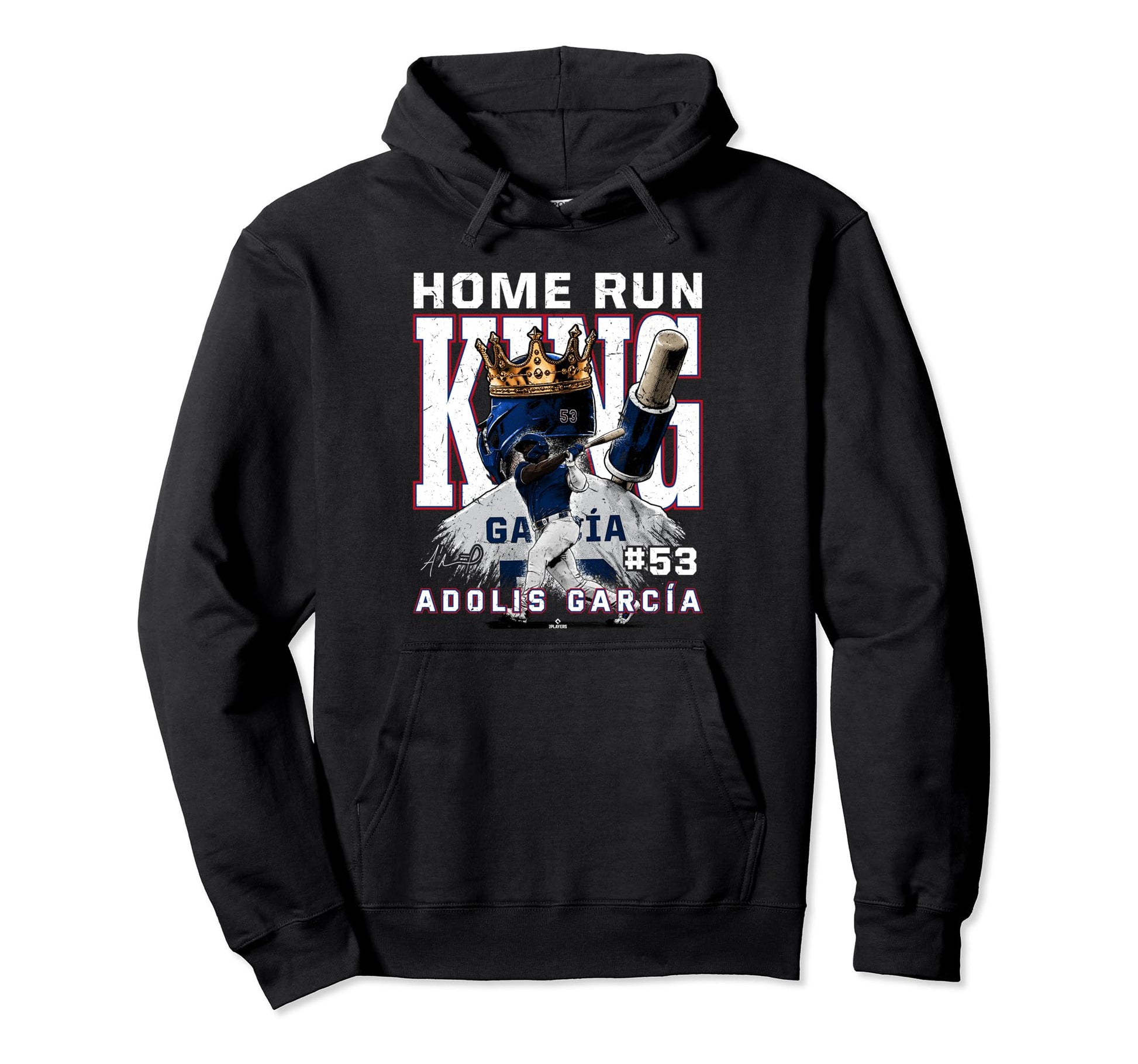 Home Run King Adolis Garcia Texas Hoodie - Aesthetic Graphic Men Women - T-Shirt, Sweatshirt, Hoodie