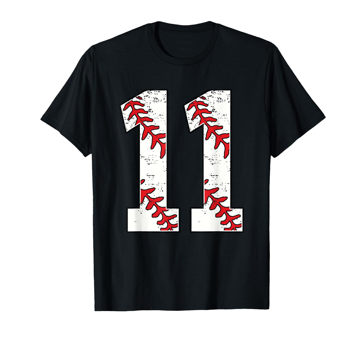 Number 11 Baseball 11 Jersey Number T-Shirt - Custom Art Print Unisex - T-Shirt, Sweatshirt, Hoodie
