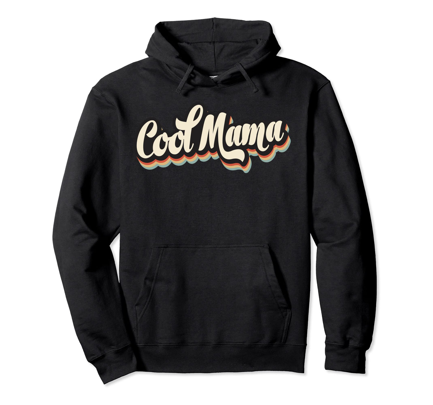 Funny Mama Striped Logo Hoodie - Graphic Print for Adults - T-Shirt, Sweatshirt, Hoodie
