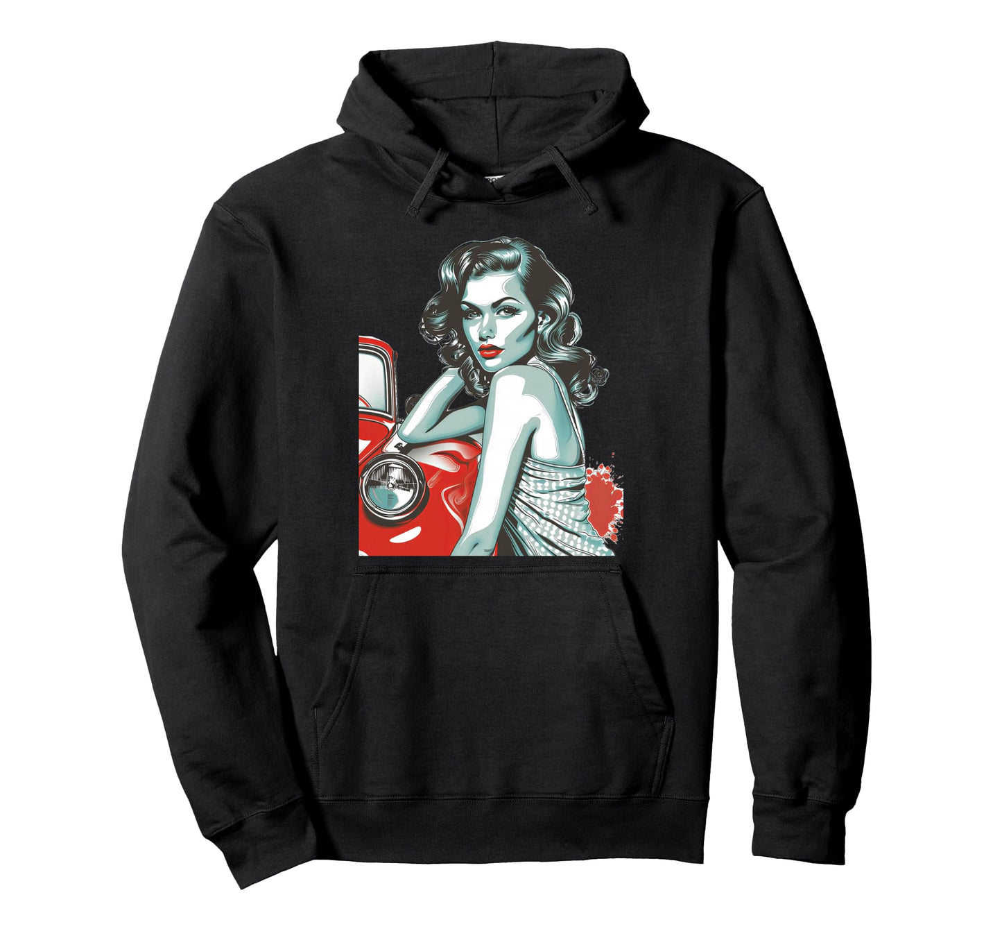 Pinup Pin Up Hoodie - Trendy Graphic Unisex - T-Shirt, Sweatshirt, Hoodie