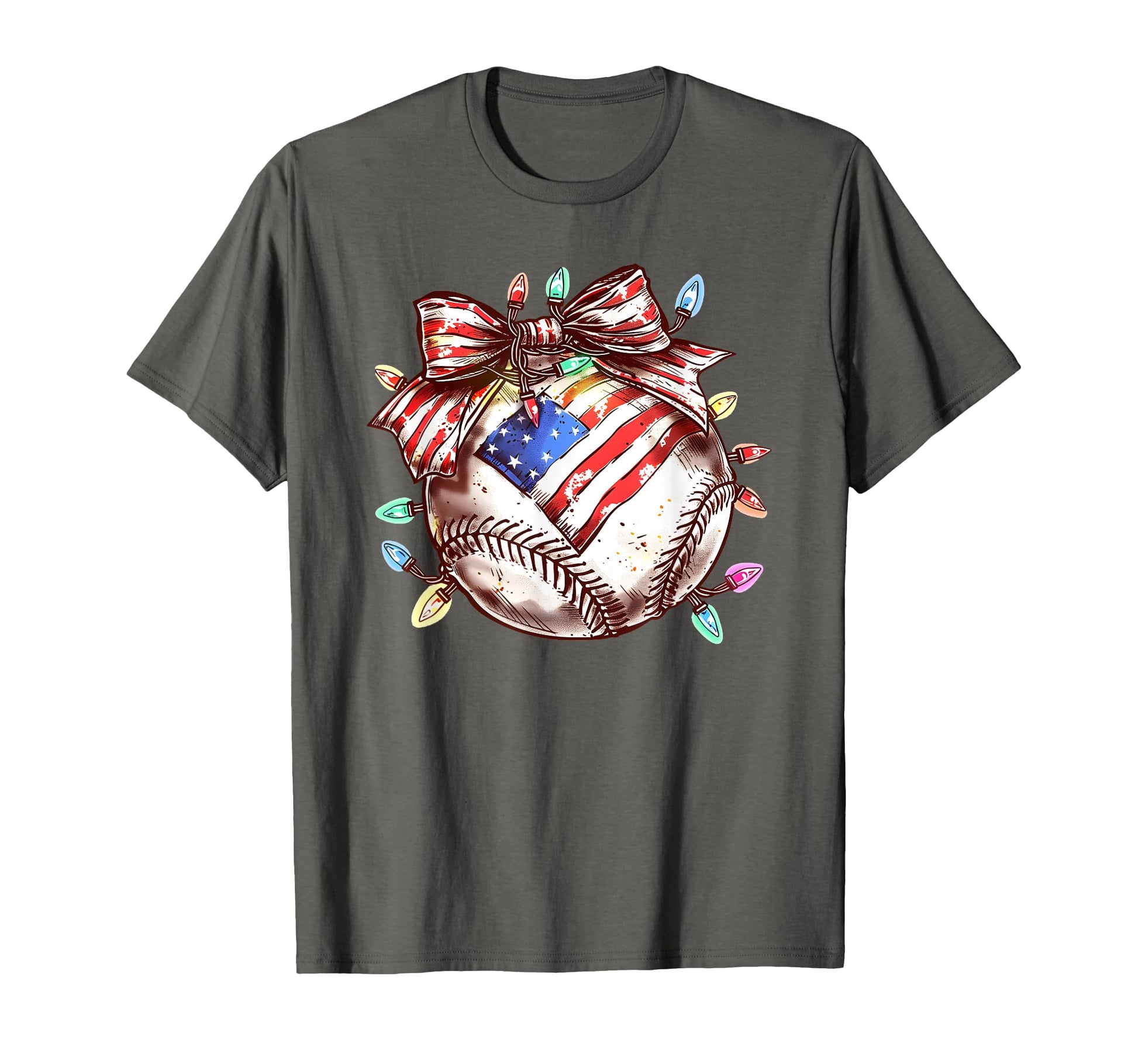 Baseball Coquette Bow Baseball T-Shirt - Minimalist Print Men Women - T-Shirt, Sweatshirt, Hoodie
