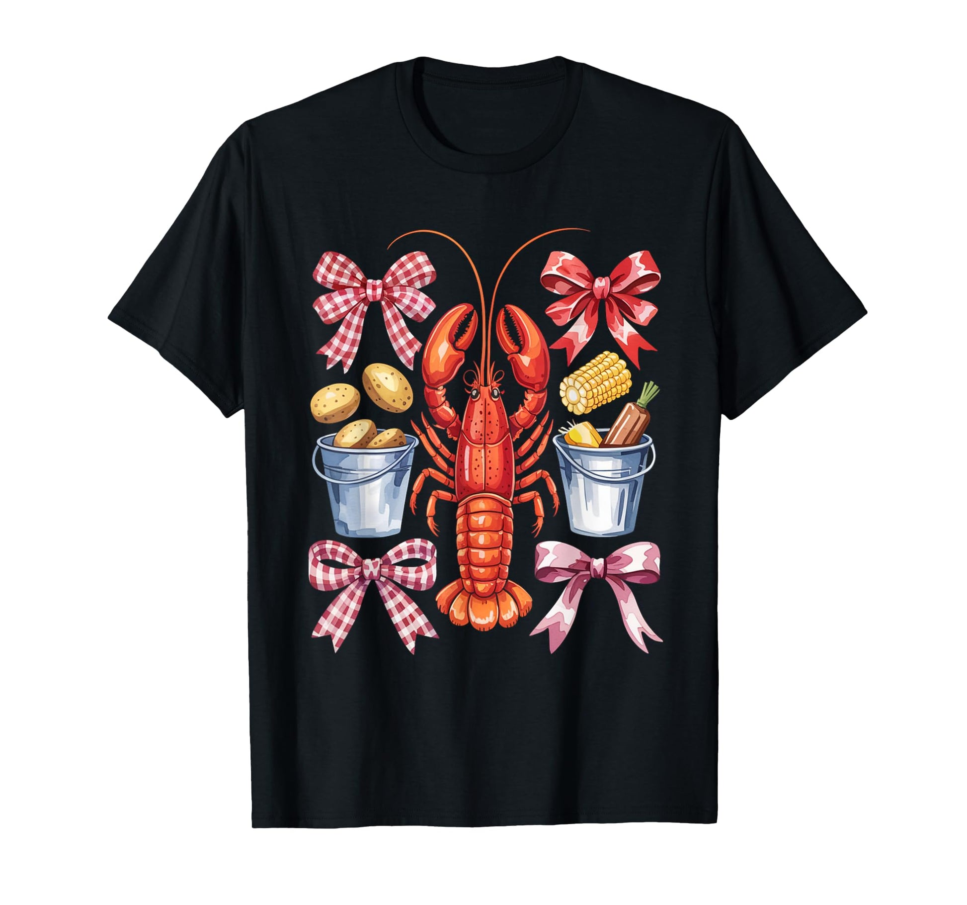 Funny Bow Coquette Crawfish Boil Y2K T-Shirt - Novelty Apparel Men Women - T-Shirt, Sweatshirt, Hoodie