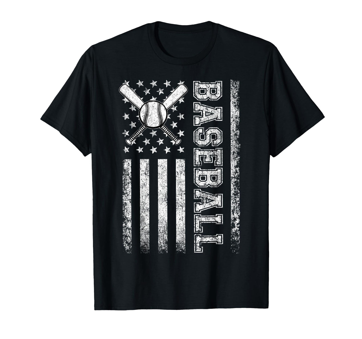 American Flag Baseball Flag Dad Mom T-Shirt - Minimalist Print for Adults - T-Shirt, Sweatshirt, Hoodie