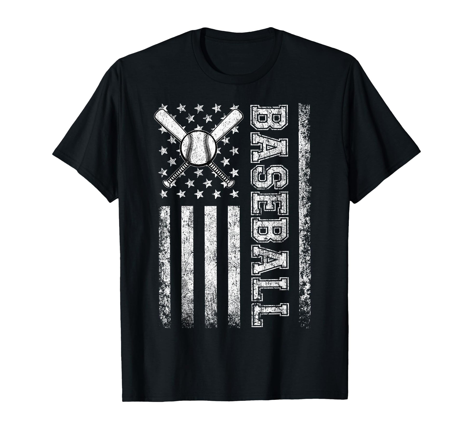 American Flag Baseball Flag Dad Mom T-Shirt - Minimalist Print for Adults - T-Shirt, Sweatshirt, Hoodie