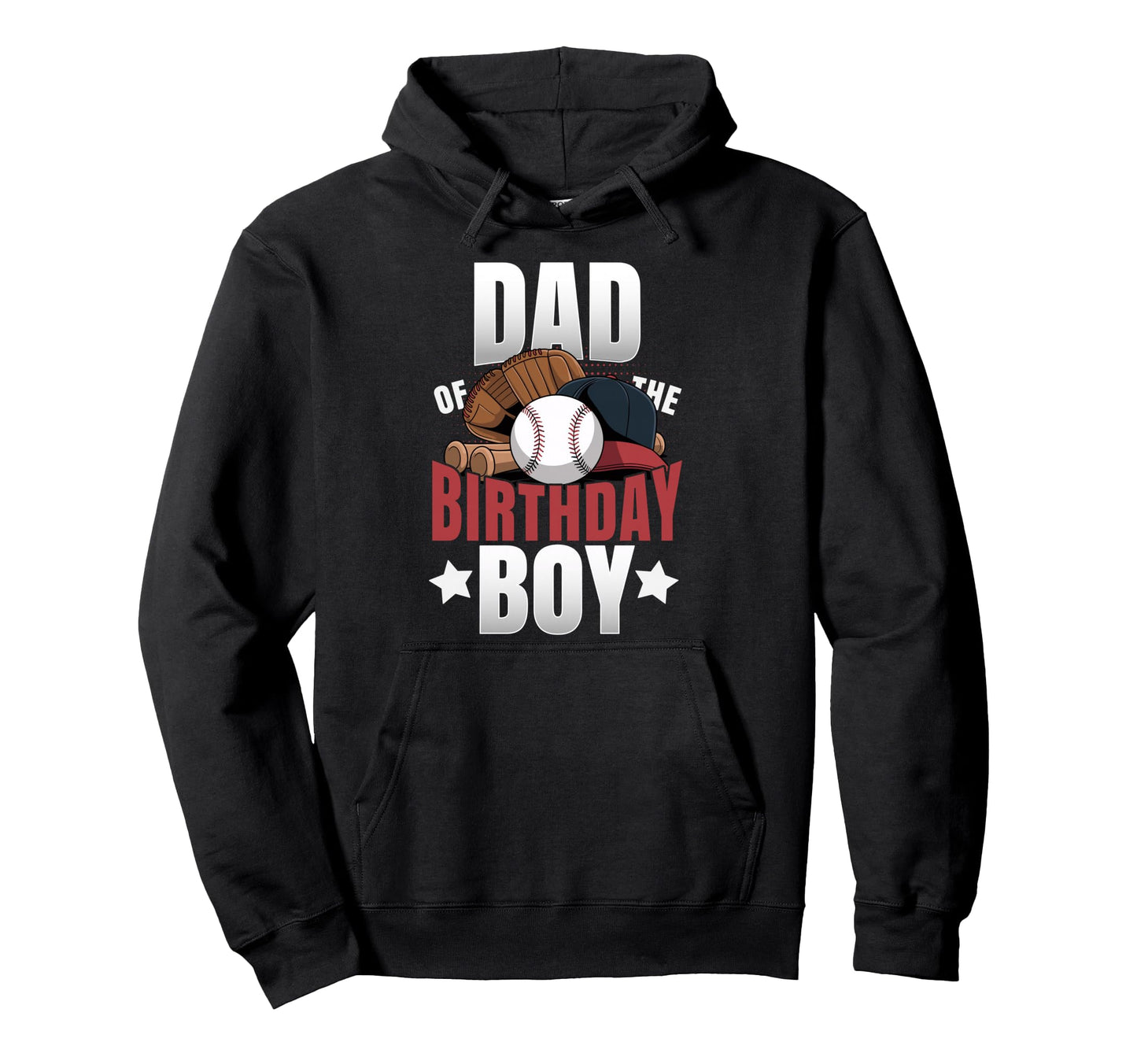 Dad Birthday Matching Baseball Birthday Hoodie - Custom Art Print Unisex - T-Shirt, Sweatshirt, Hoodie