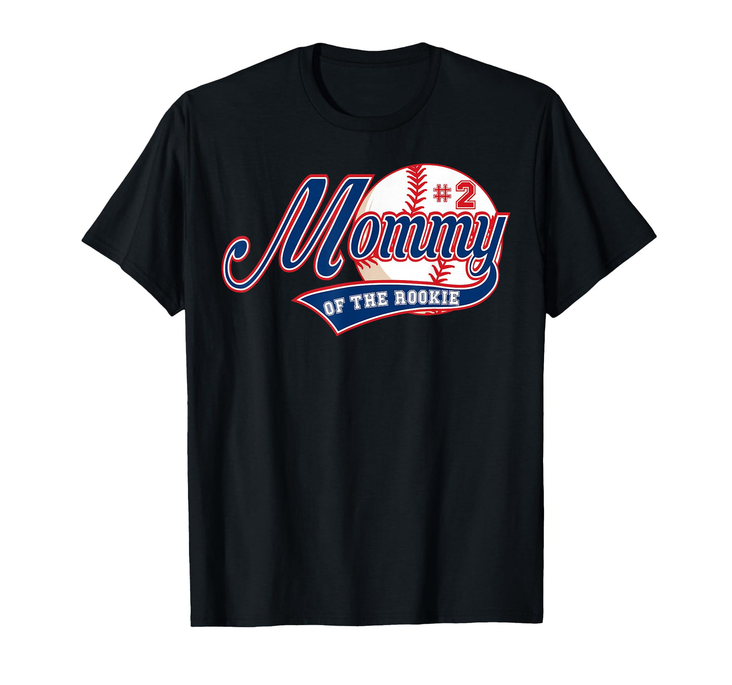 Mommy Rookie 2Nd Birthday Baseball T-Shirt - Aesthetic Graphic for Adults - T-Shirt, Sweatshirt, Hoodie