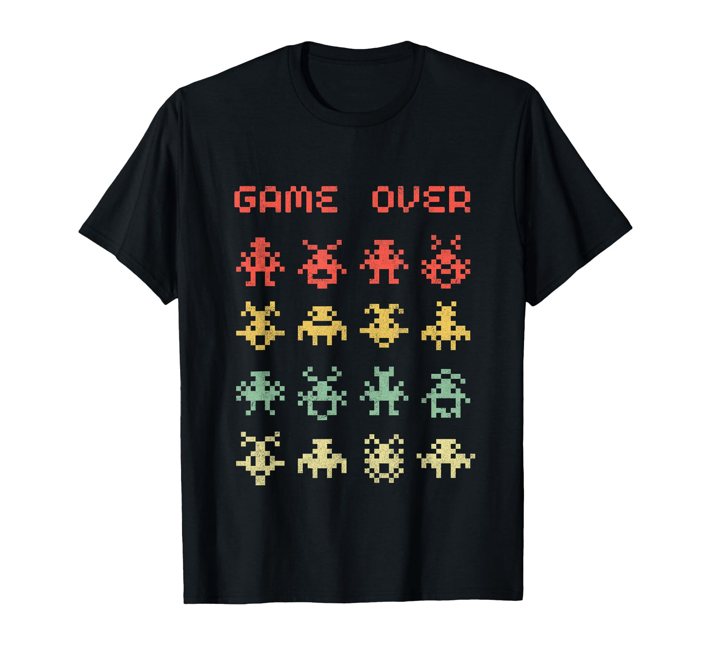 80S Video Game Arcade Game Over T-Shirt - Fun Novelty Design Unisex - T-Shirt, Sweatshirt, Hoodie