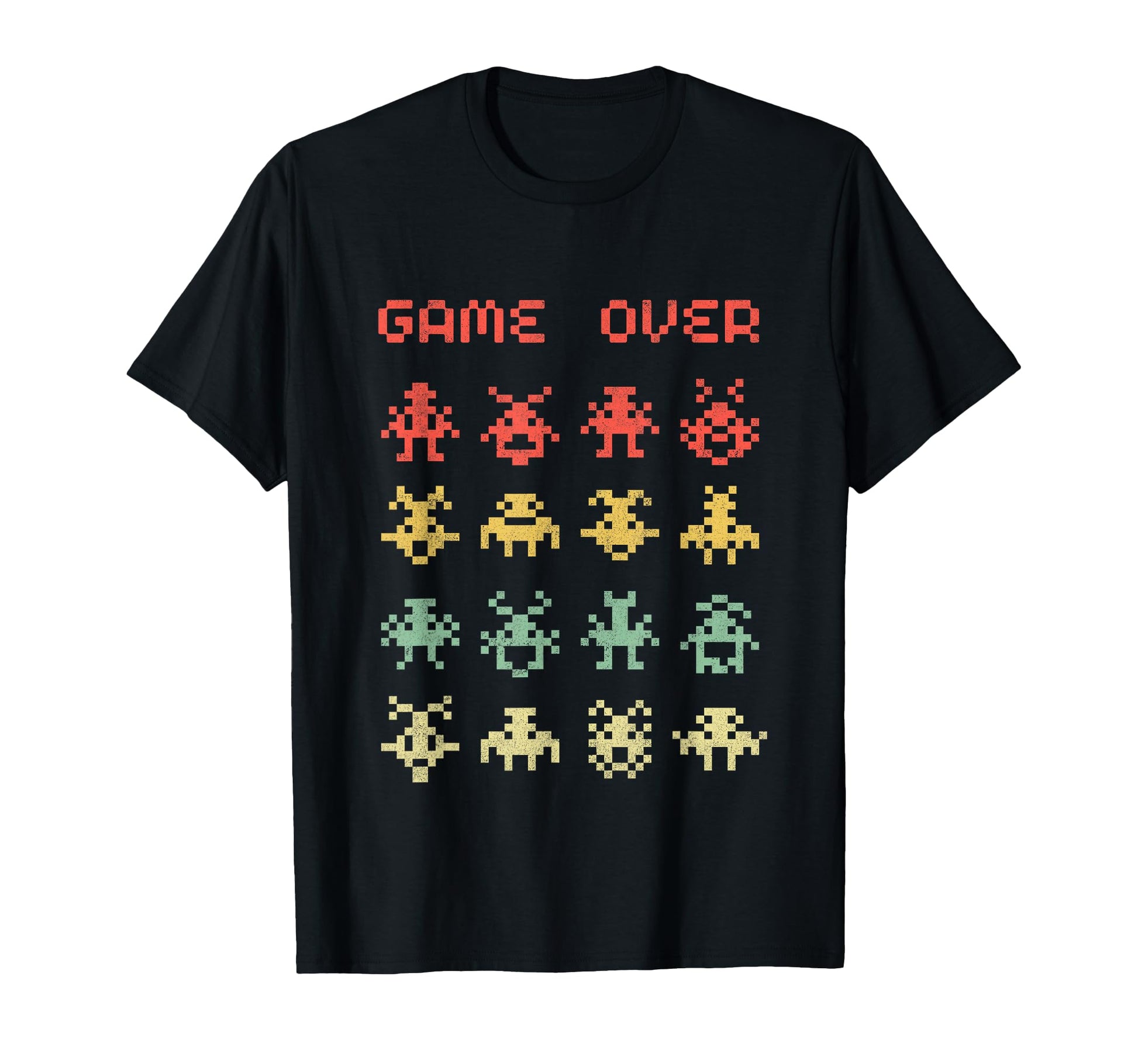 80S Video Game Arcade Game Over T-Shirt - Fun Novelty Design Unisex - T-Shirt, Sweatshirt, Hoodie
