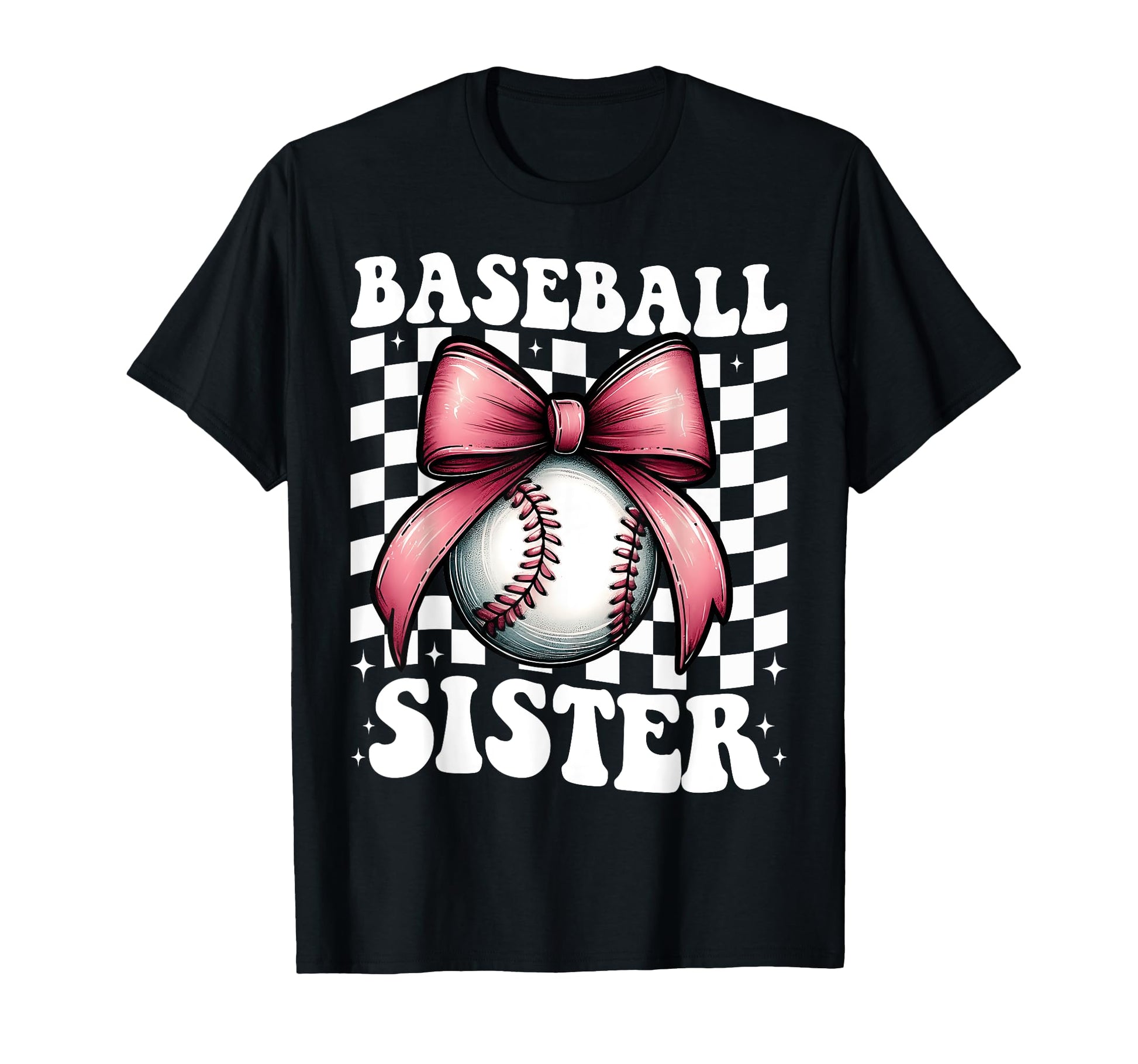 Baseball Sister Baseball Coquette T-Shirt - Fun Novelty Design Men Women - T-Shirt, Sweatshirt, Hoodie