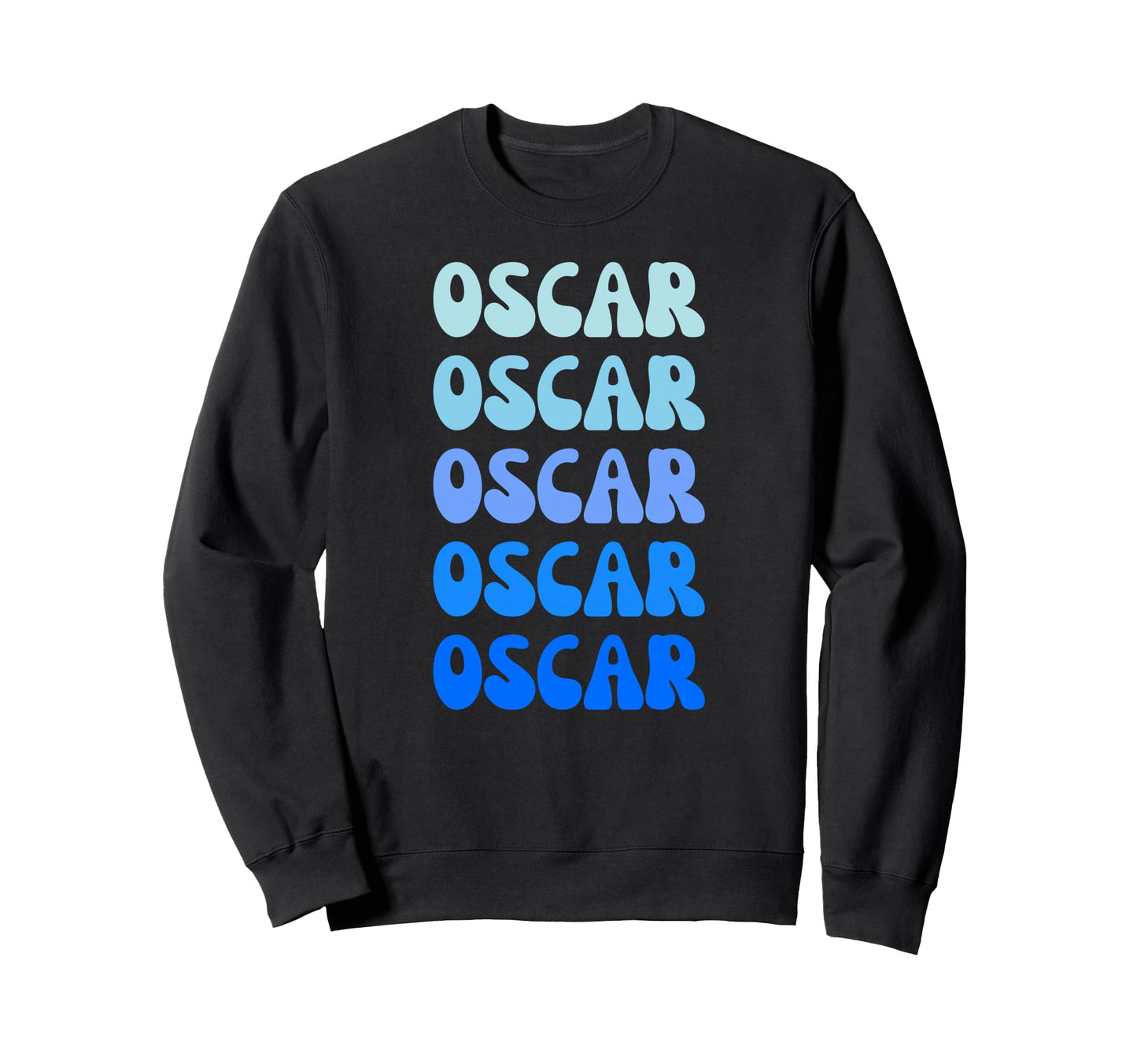 Oscar Name Stack Sweatshirt - Trendy Graphic Unisex - T-Shirt, Sweatshirt, Hoodie