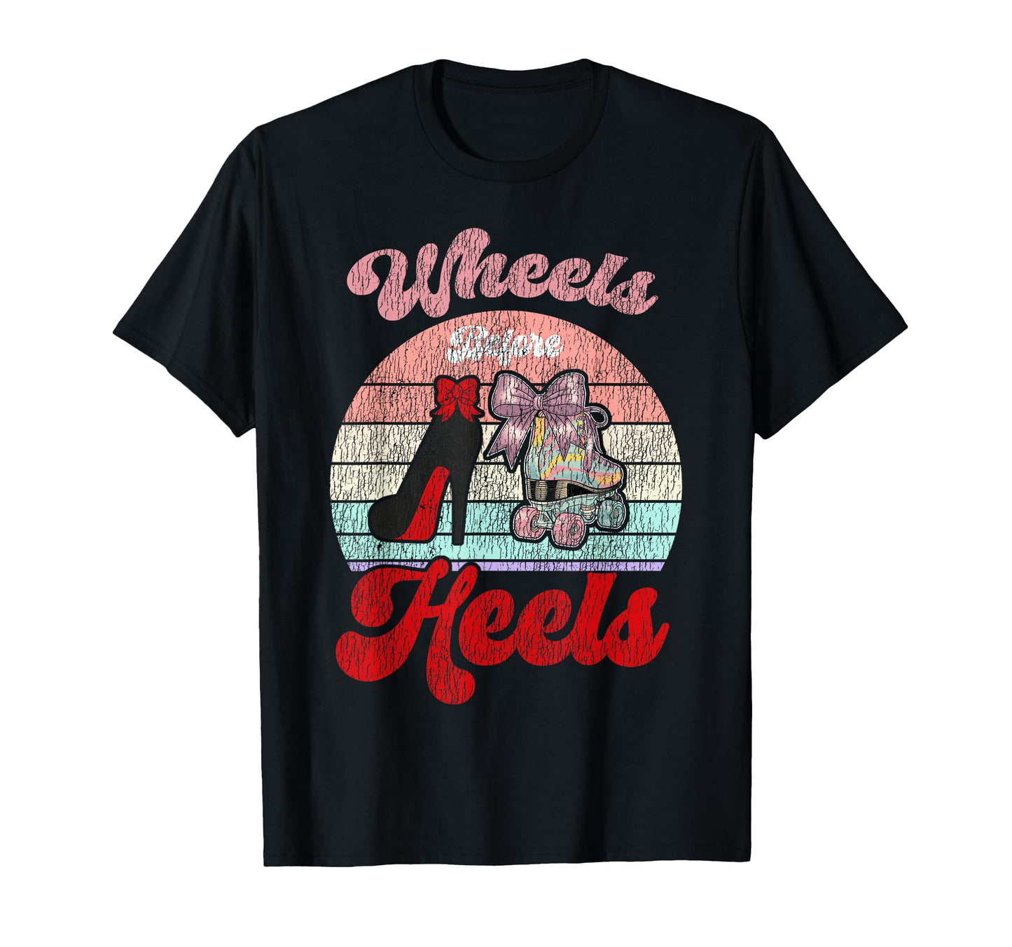 Roller Skating Skate 1970S Wheels T-Shirt - Minimalist Print Men Women - T-Shirt, Sweatshirt, Hoodie