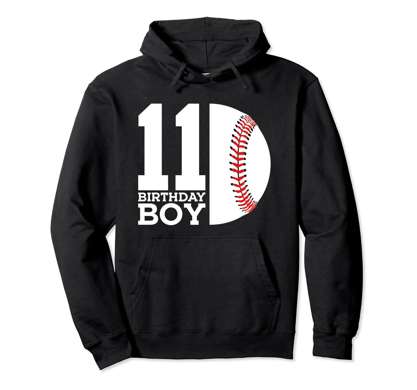 11 Birthday Baseball 11Th Birthday Hoodie - Graphic Print Unisex - T-Shirt, Sweatshirt, Hoodie